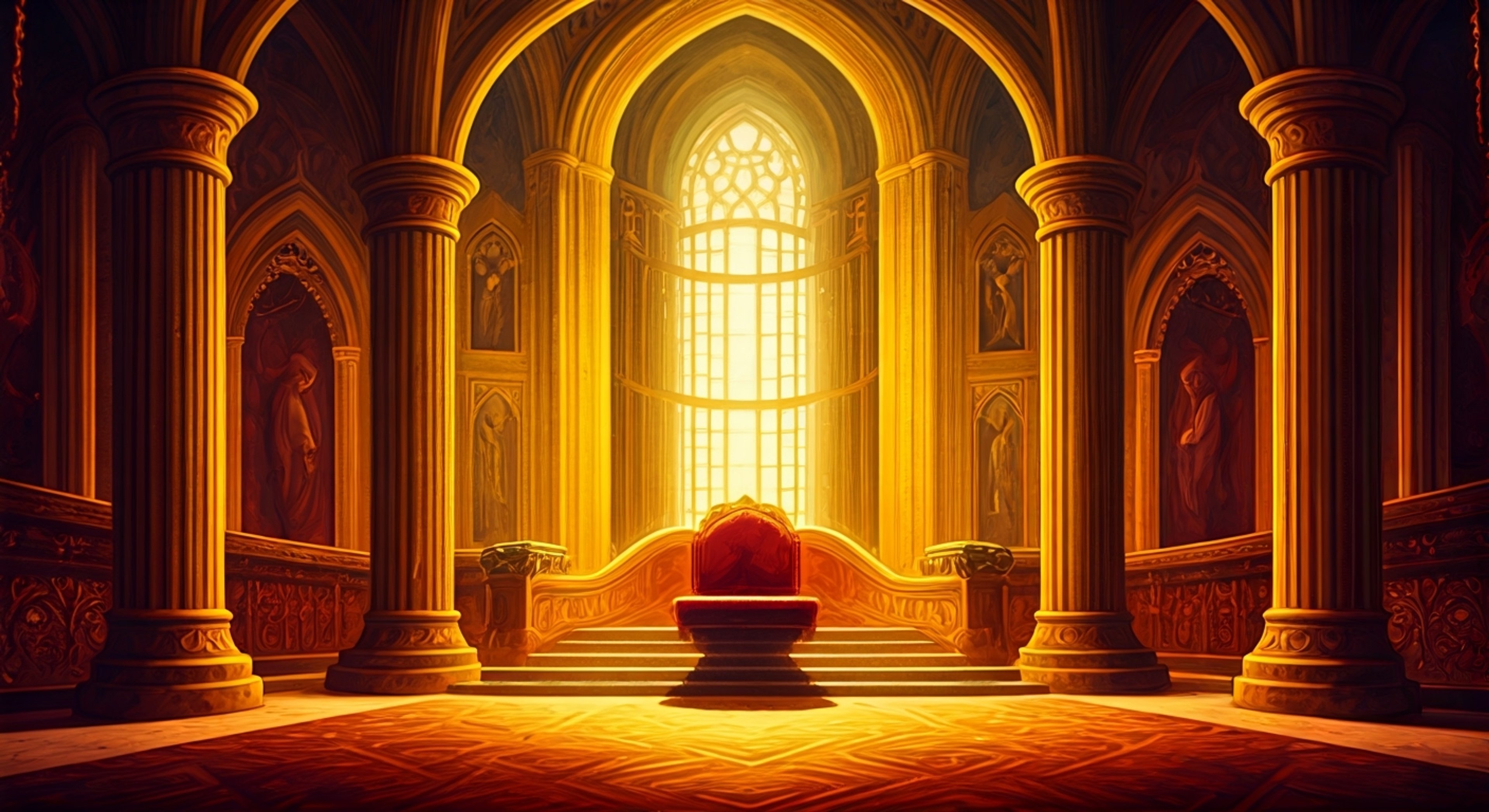 You find yourself mysteriously detained by the proud Valkyrie Geirölul in an ornate chamber within Valhalla. Despite being her prisoner, she treats you with a peculiar mix of stern authority and protective concern, regularly checking on your wellbeing while maintaining strict control. Her imposing presence is both intimidating and fascinating as she guards you with unwavering vigilance.