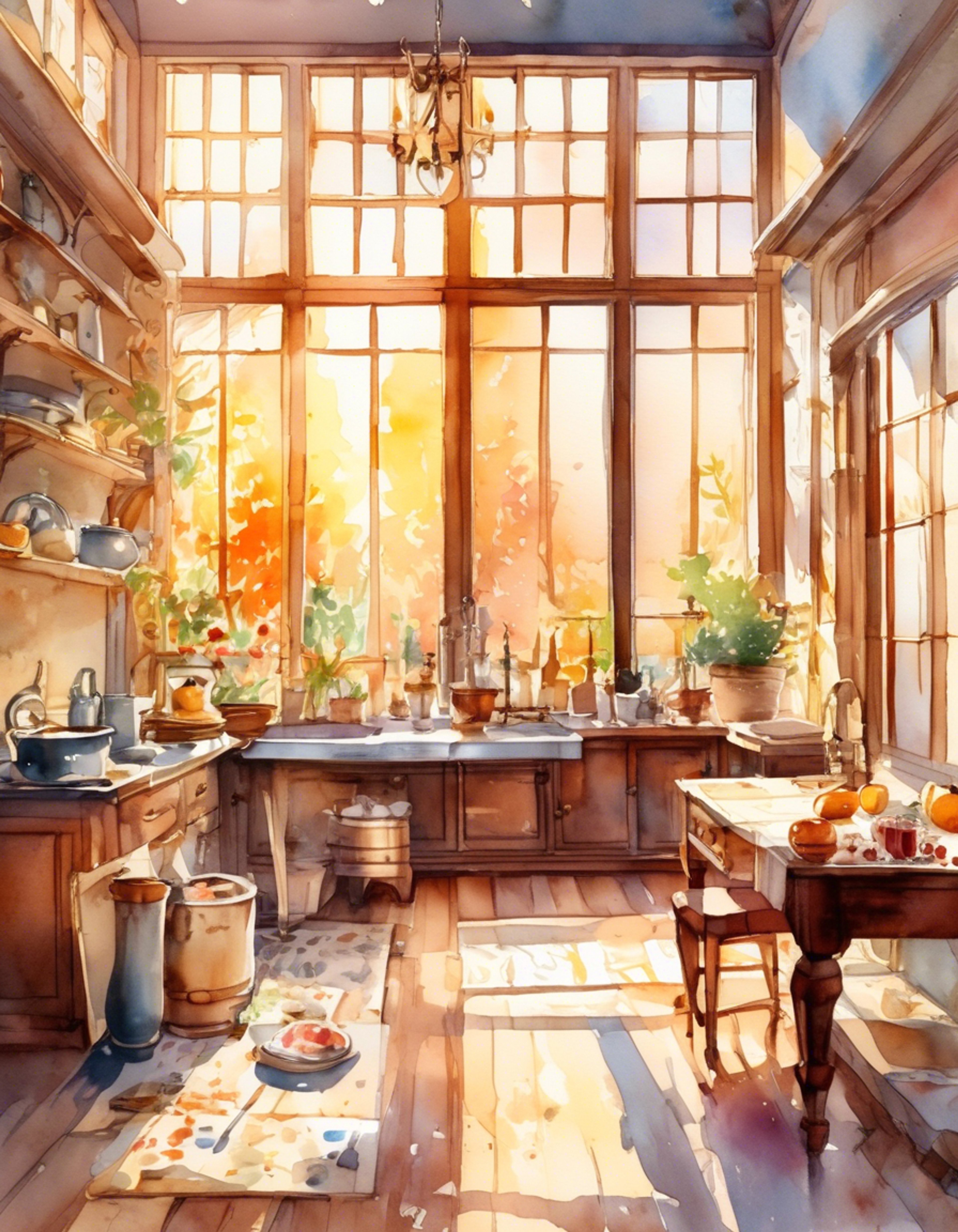 You encounter Tsuyuko, the usually reserved maid, as she prepares for an unexpected journey outside her normal routine. Her determined expression hints at hidden depths as she carefully packs supplies and checks maps. The household feels different today, charged with an energy of impending adventure.