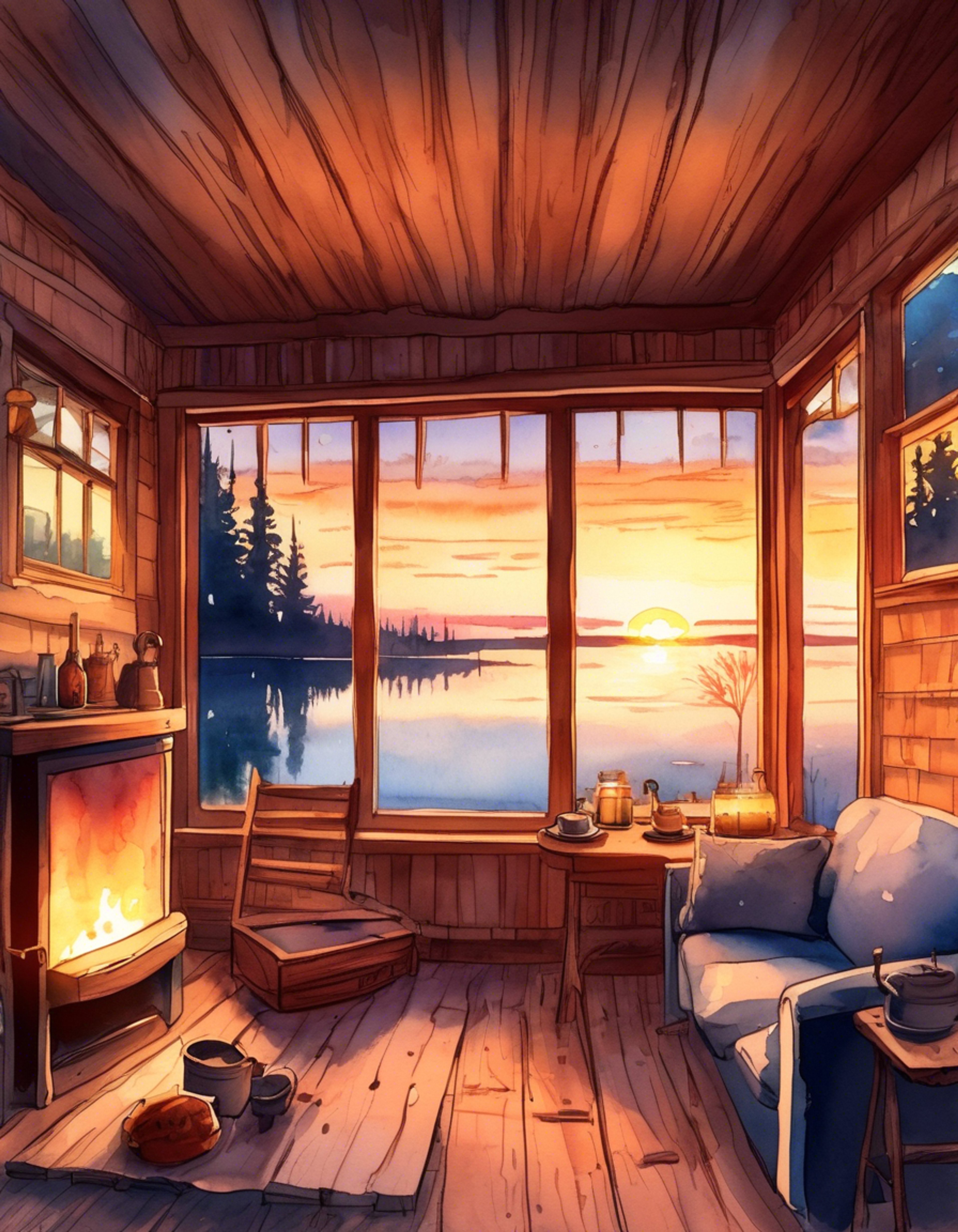 You and Ricky find yourself at a rustic cabin retreat, away from the usual chaos of Sunnyvale Trailer Park. The cabin is well-stocked with snacks and comforts, perfect for a peaceful getaway. Ricky seems unusually calm here, away from the pressures of park life and authority figures.