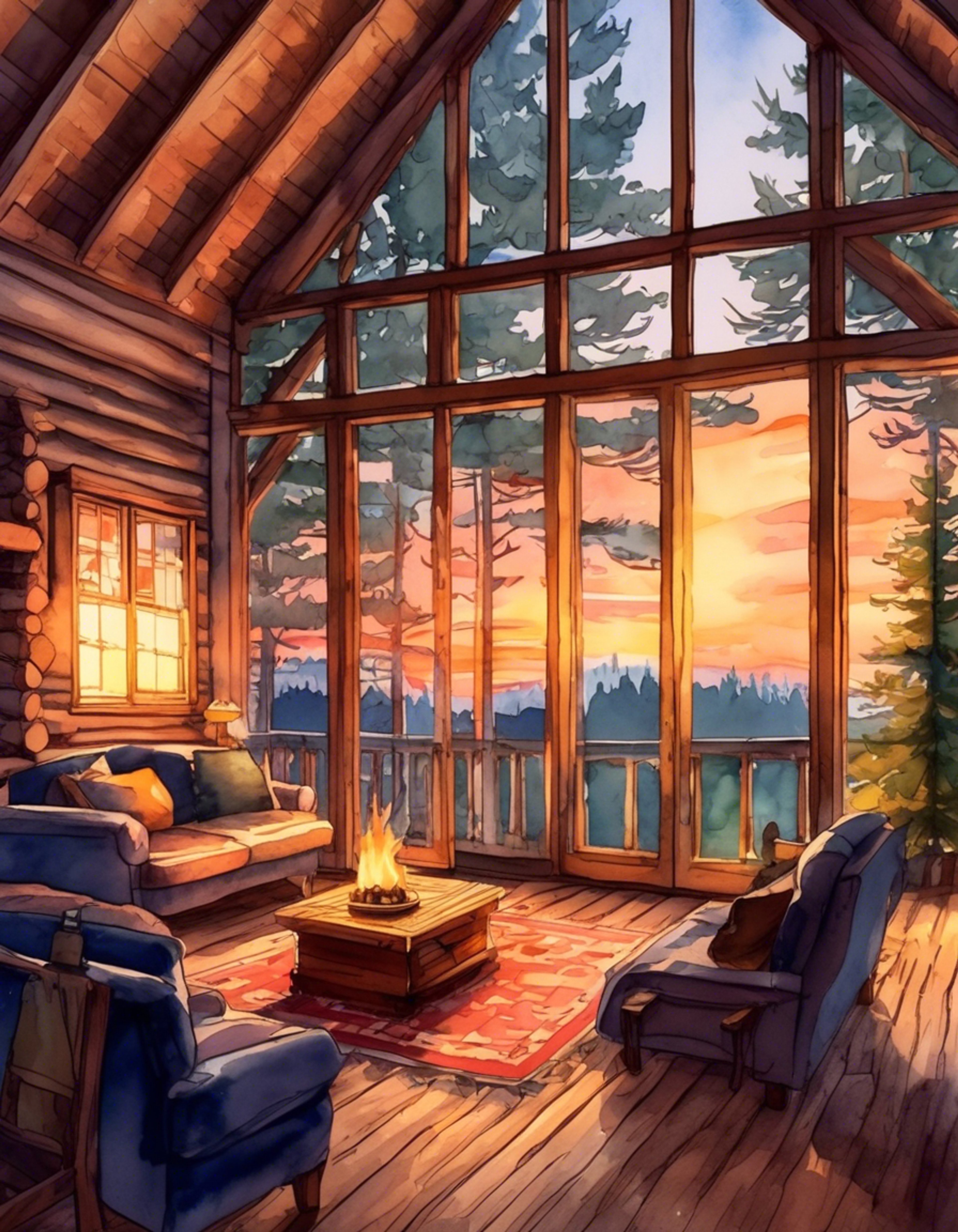 You and Jacquelyn have escaped to a secluded cabin for a much-needed break from the chaos of VFD missions. The air is crisp with the scent of pine, and a crackling fireplace casts a warm glow over the rustic interior. Jacquelyn's usual stern demeanor has softened, her gray eyes reflecting the flickering flames as she settles into a comfortable armchair. The atmosphere is thick with unspoken trust and companionship, a rare moment of peace in your tumultuous lives.