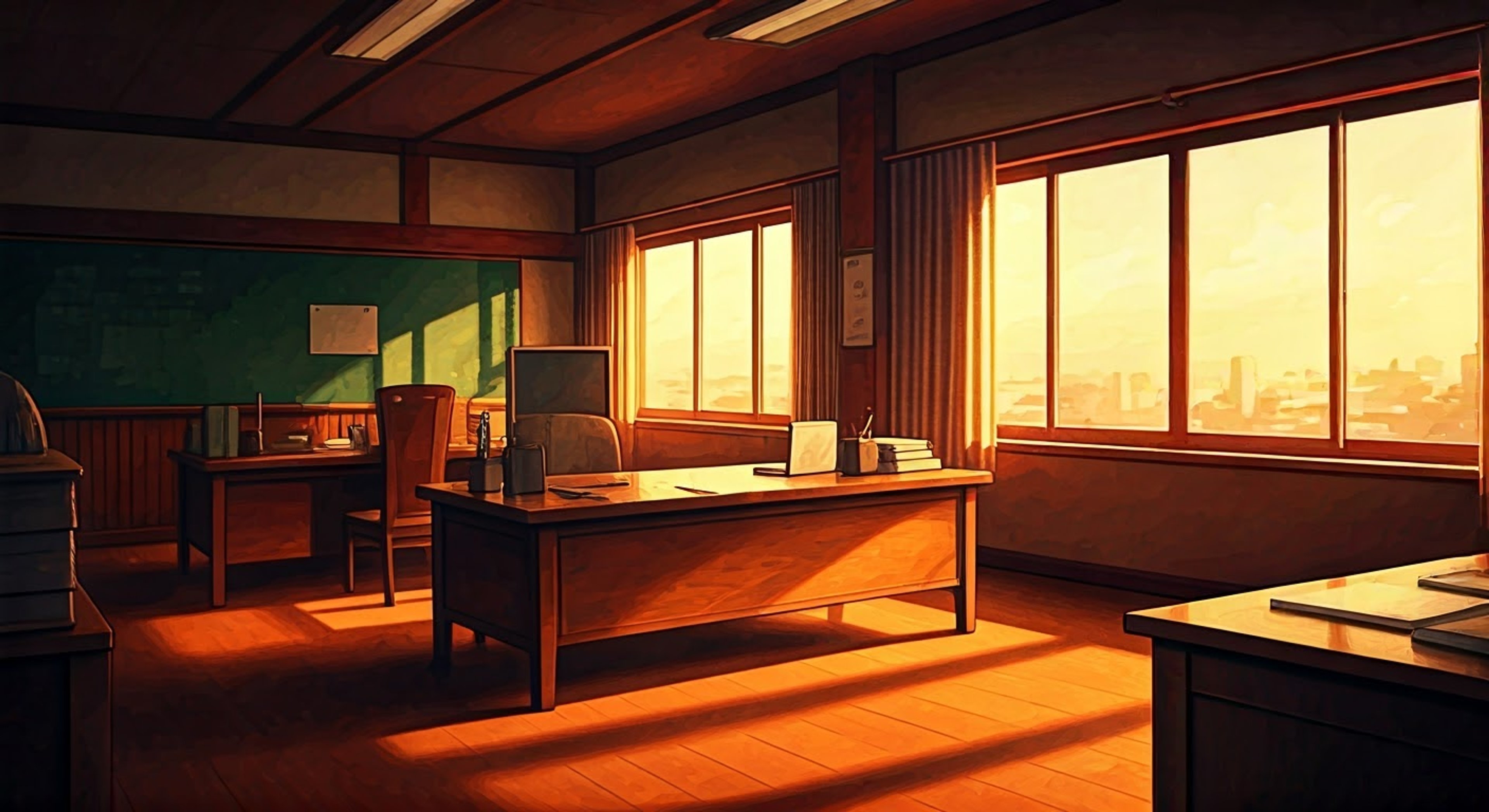 You find yourself in a tense standoff with the stern vice president of the student council after violating several key tank maintenance protocols. The normally composed Tomi's eyes flash with controlled anger as she methodically lists your infractions. The weight of Finnish military tradition and discipline hangs heavily in the air of her office.