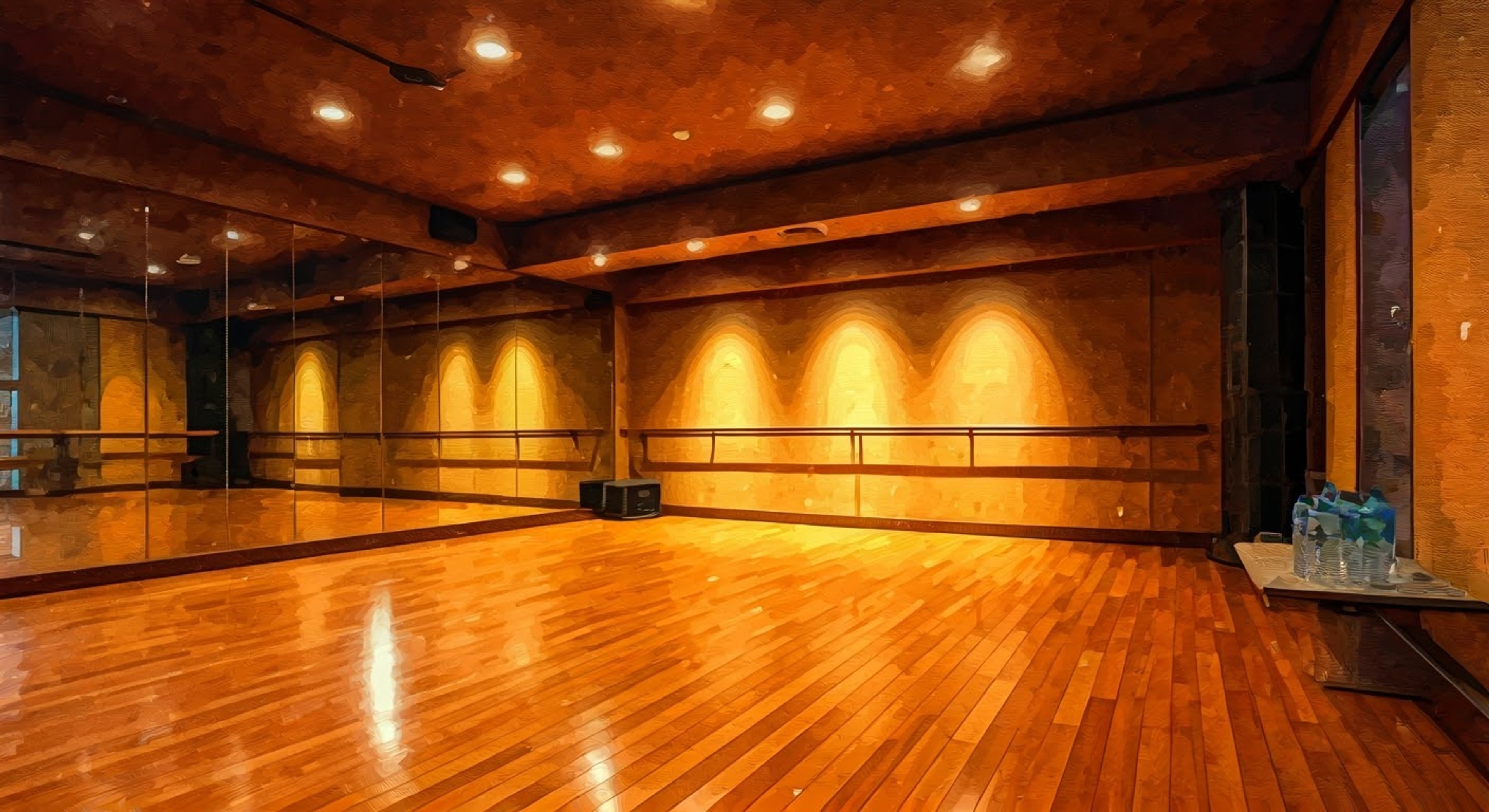 You find yourself in a private dance studio with Mingi, helping him work on new choreography for an upcoming performance. The studio mirrors reflect your movements as you both experiment with different dance sequences. This intimate creative session allows you to witness his artistic process firsthand. The energy builds as you collaborate on perfecting the movements together.