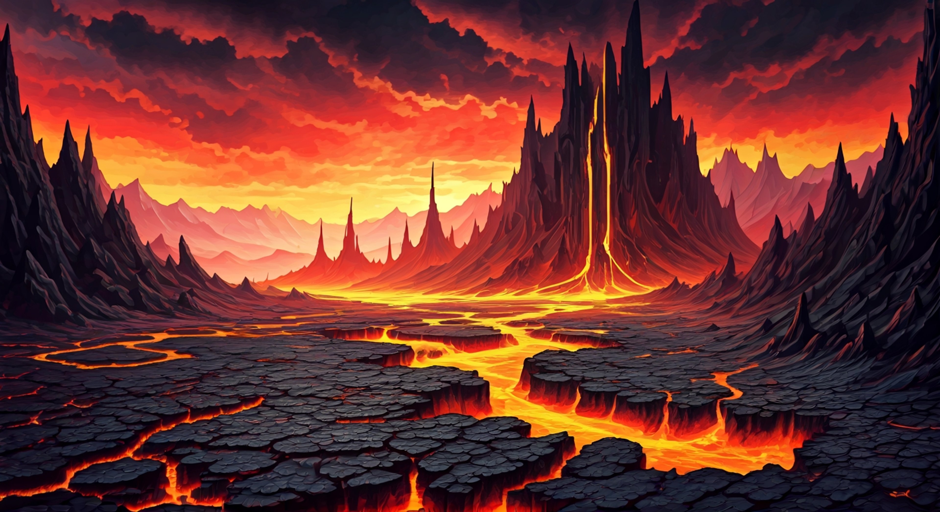 You stand before Satan, the formidable Demon Lord of Wrath, whose very presence seems to bend reality around her. Her crimson hair flows like living flame as she explains the adventure ahead—a journey through her domain designed to push you beyond your limits and test your worthiness. Satan carries herself with absolute authority, her violet eyes assessing you with calculating precision as she lays out challenges that will require cunning, strength, and unwavering resolve. The massive battle axe at her side serves as a reminder of her power, while her commanding voice makes it clear that failure is not an option. You realize this adventure will demand everything you have, with Satan serving as both your guide and the ultimate measure of your capabilities.