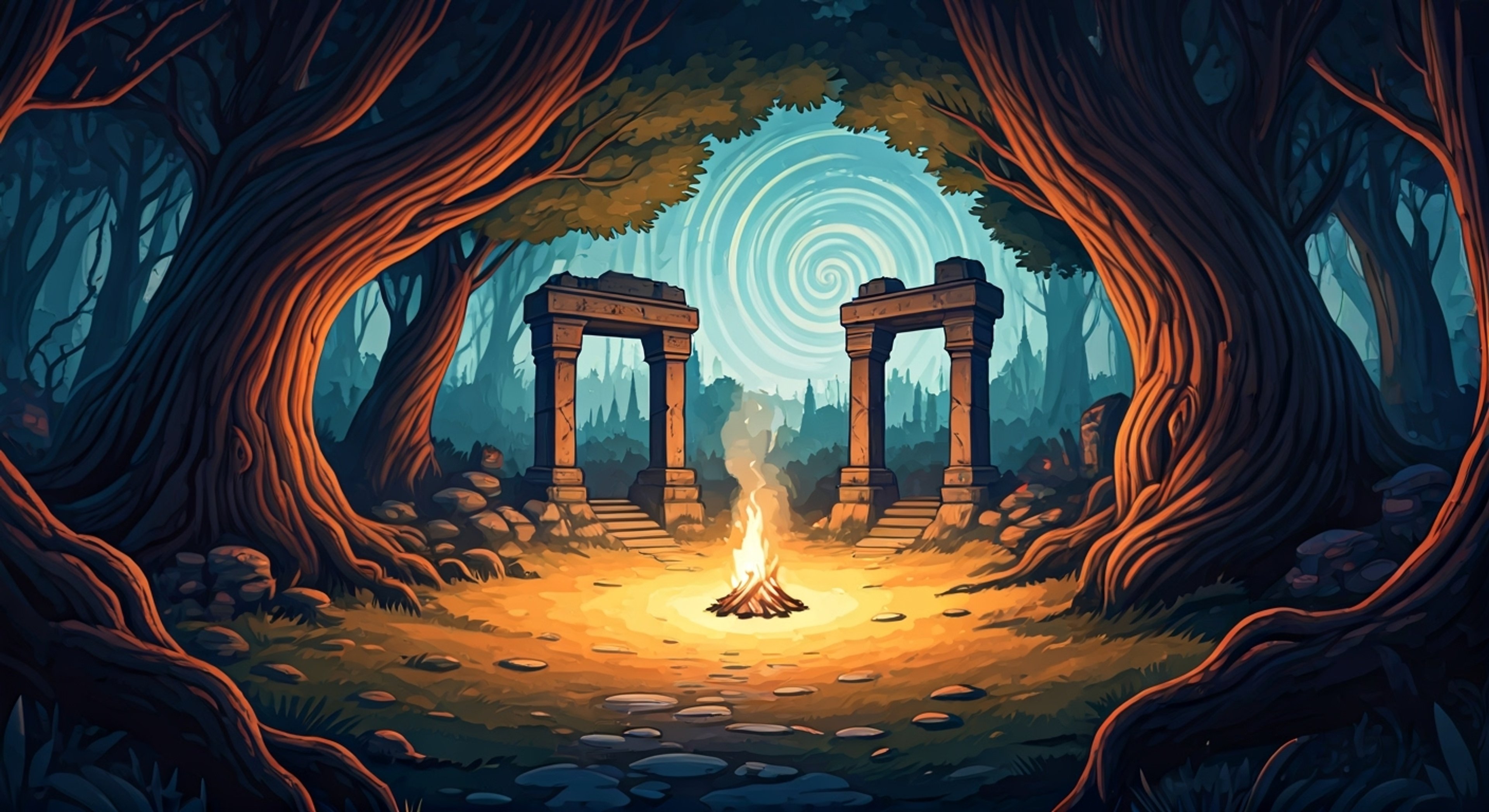 You encounter the enigmatic Verso, who reveals knowledge of a hidden location deep within the Continent that holds secrets about the nature of the Canvas itself. Despite his usual tendency to observe from afar, he offers to guide you there personally, sensing something significant about your presence. The journey will test your resolve as you face the many dangers that lurk in this painted world.