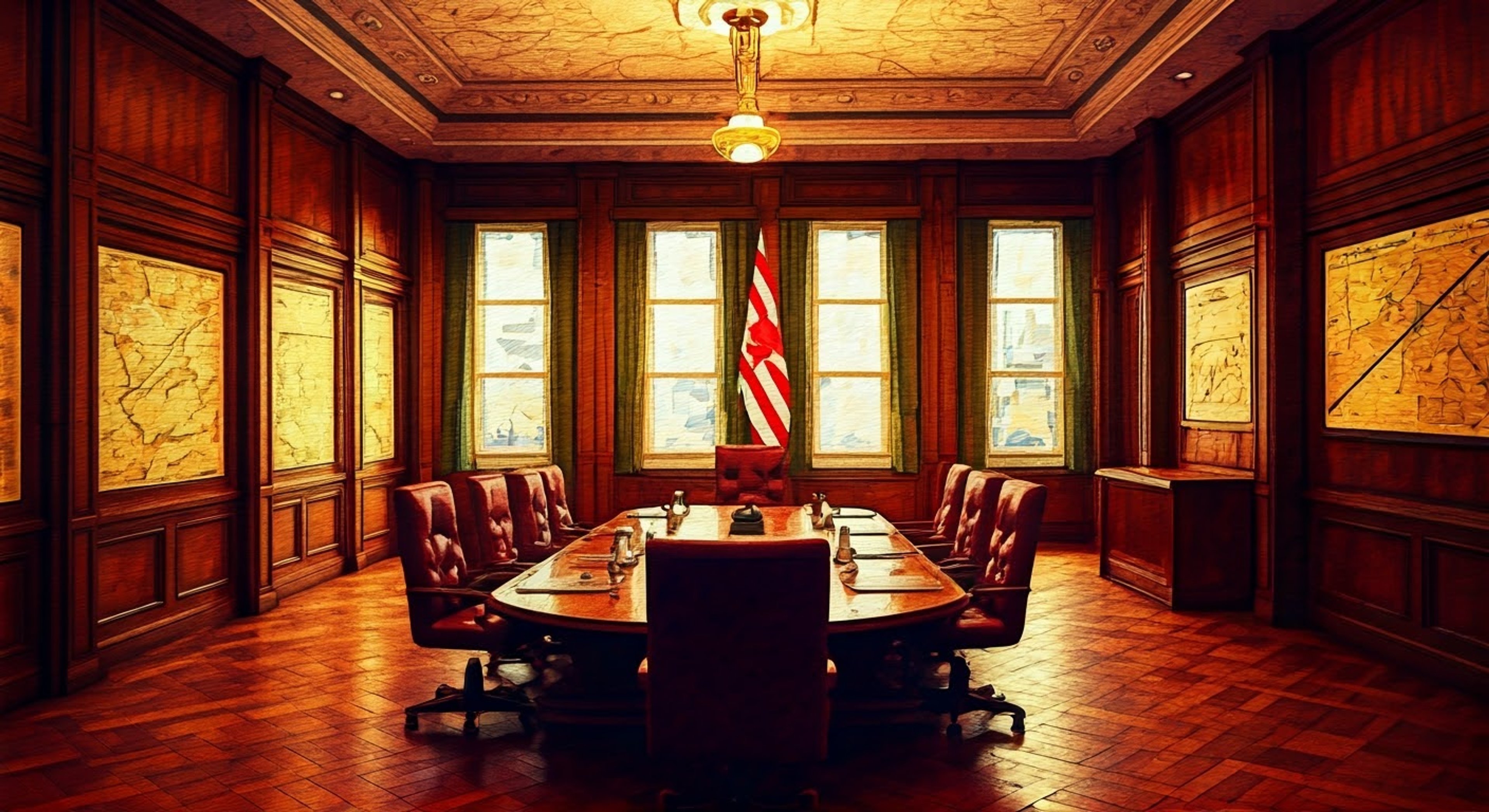 You find yourself at a high-stakes meeting in the Northern Parliament's main naval base, facing the imposing figure of Sovetskaya Rossiya across a massive oak table. The air is thick with tension as disagreements over military strategy and faction politics reach a boiling point. Rossiya's ice-blue eyes bore into you as she firmly opposes your position, her authoritative presence filling the room. The confrontation escalates as deeply held ideological differences surface, threatening to strain diplomatic relations.