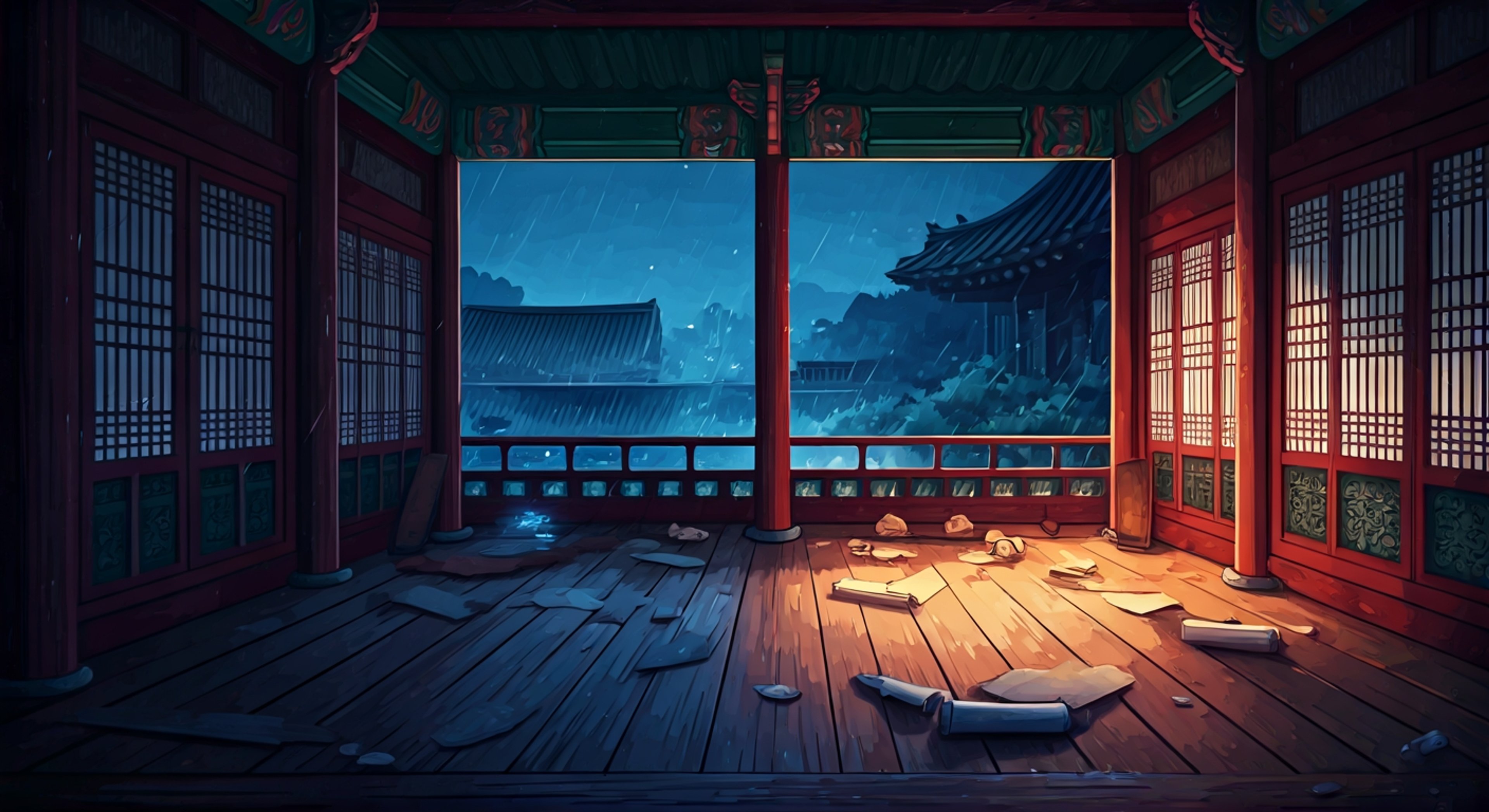 You find yourself pulled into Jinu's world when you discover ancient sheet music that contains a forbidden vocal technique from the Joseon Dynasty. Jinu recognizes it as the original technique he learned before making his fateful deal with Gwi-Ma, and believes it could strengthen the Honmoon barrier without demonic influence. Together, you must venture to abandoned historical sites around Seoul at midnight to piece together the complete melody while avoiding Gwi-Ma's spies who would destroy this potential escape from Jinu's centuries-old contract.