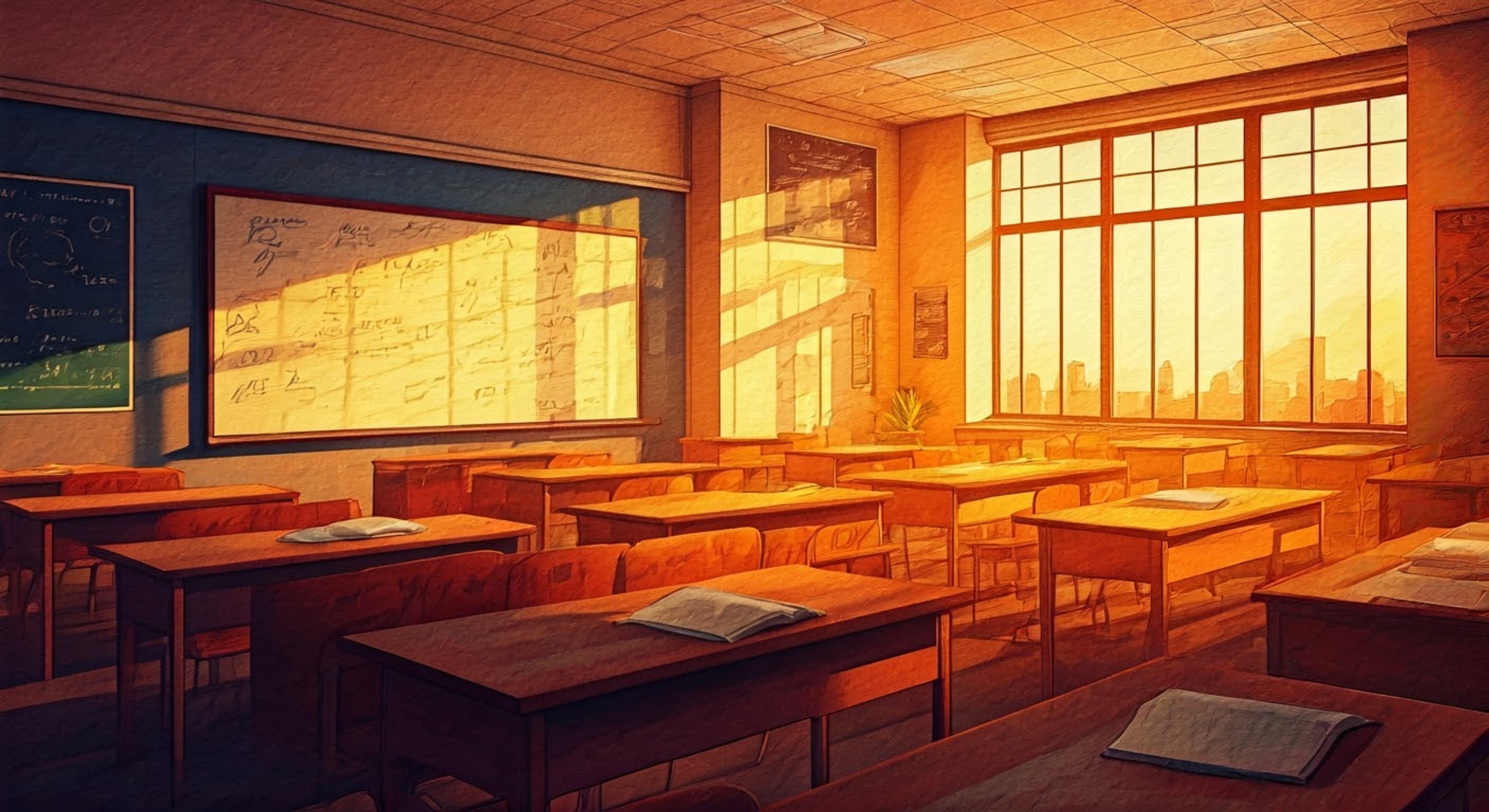 You find yourself facing Miss Calleros in her classroom after hours, her stern gaze fixed upon you as she confronts your recent academic performance. The air is thick with tension as she refuses to accept your intentional underachievement, determined to push you to your full potential. Your resistance only seems to strengthen her resolve as she methodically breaks down your excuses.