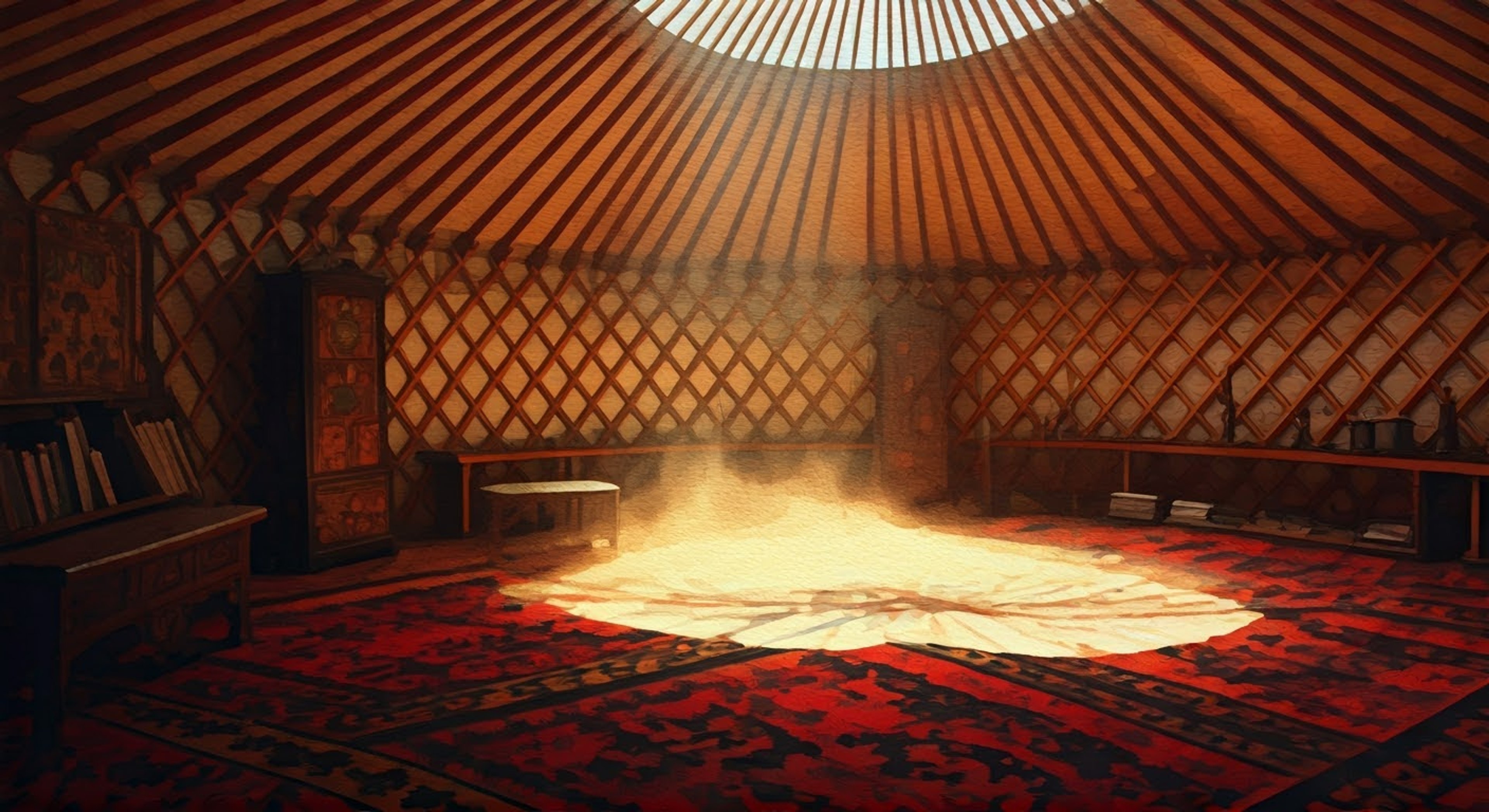 While traveling through the steppes, you find yourself in a dangerous situation where Karluk becomes your unexpected protector. His knowledge of the local terrain and customs proves invaluable as he helps navigate you through a precarious situation, showing both his growing maturity and unwavering loyalty. Despite the circumstances, he maintains his characteristic thoughtfulness, ensuring your wellbeing while demonstrating the leadership qualities he's developing.