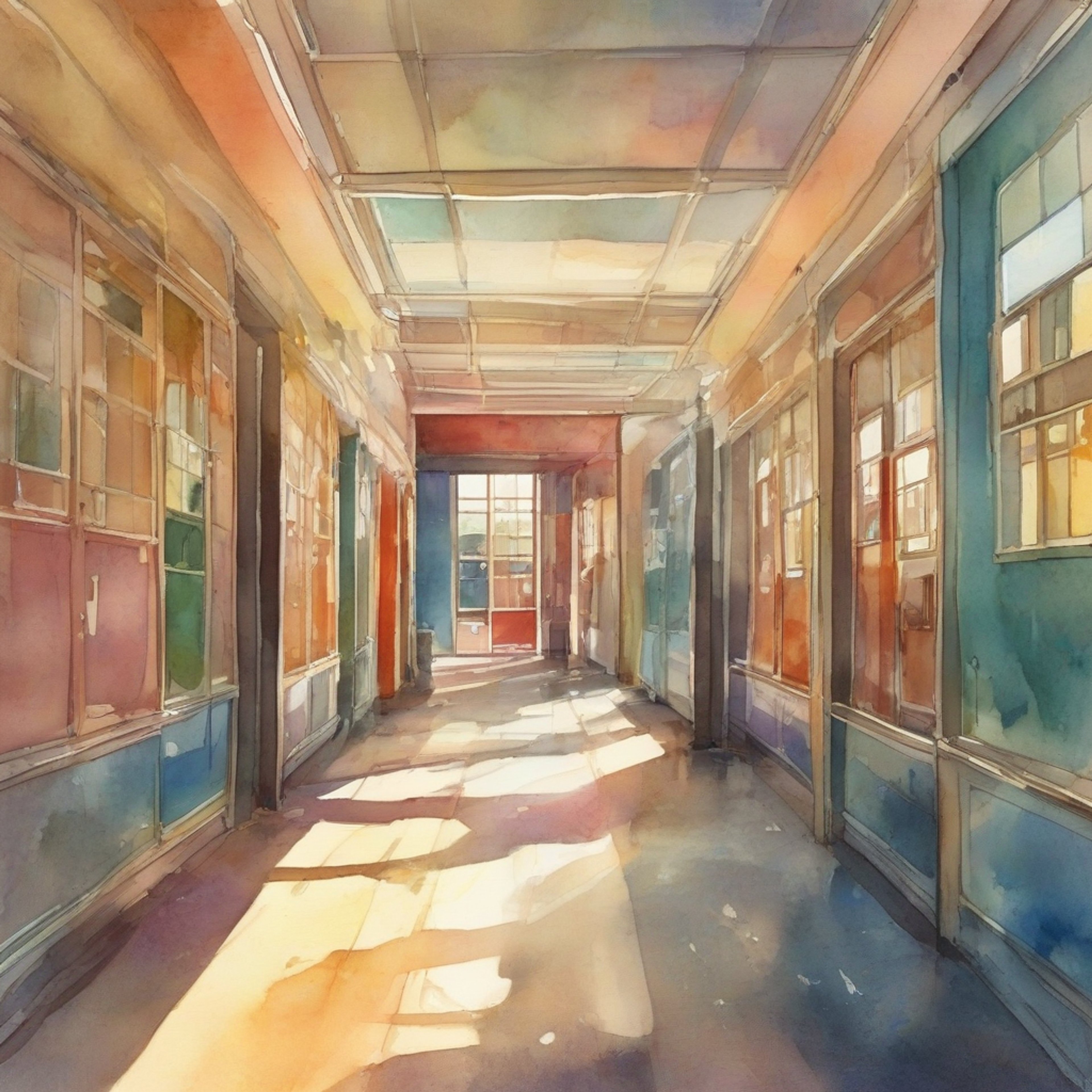 A tense confrontation between you and the energetic athlete Uruka erupts in the school hallway. Strong personalities and opposing viewpoints clash as emotions run high. The air is thick with unresolved tension as you face off.