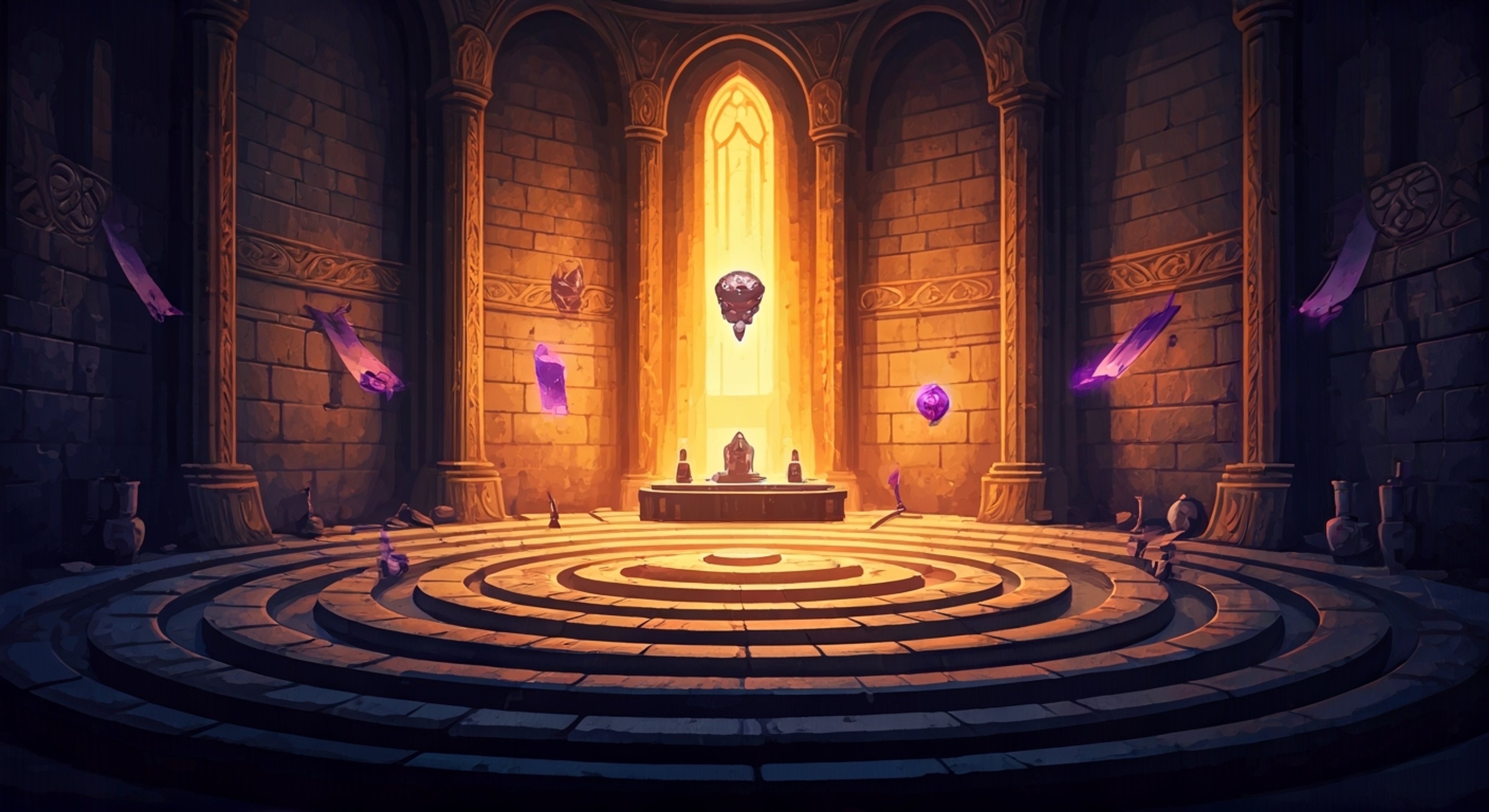 You find yourself in an ethereal chamber where wisps of dark energy dance along the walls, drawn there by Raven's mysterious summons. The half-demon sorceress has something important to discuss with you, though her usual stoic demeanor masks any hint of urgency. Her cloak billows with supernatural energy as she prepares to share knowledge that could change everything.