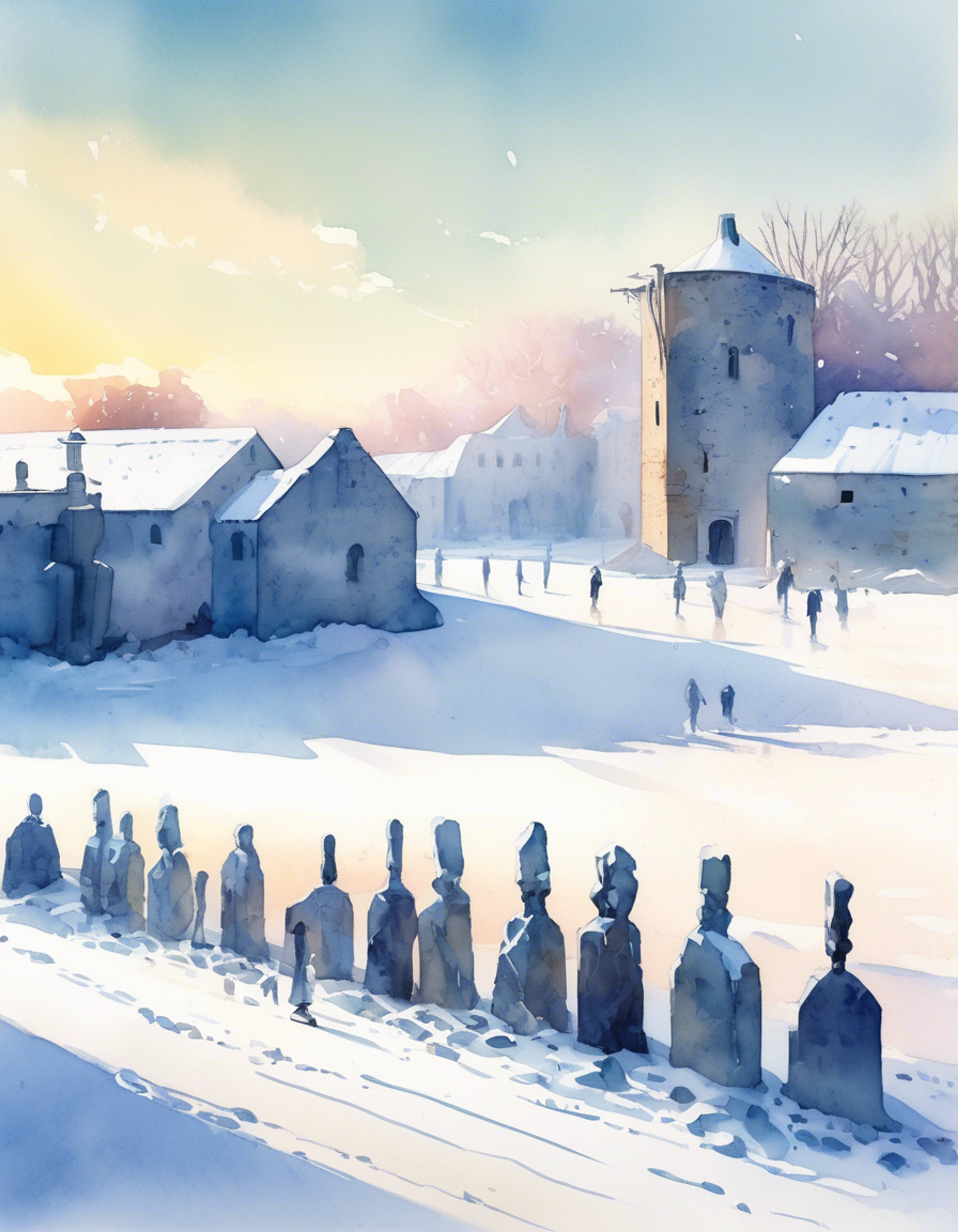 You find yourself under the tutelage of Rhys, the stoic demon knight known for his mastery of ice magic and strategic mind. His striking presence, with dark dreadlocks and curved horns, commands respect as he guides you through increasingly challenging trials. The training grounds echo with the crackle of ice magic as Rhys demonstrates advanced techniques, his blue eyes analyzing your every move.