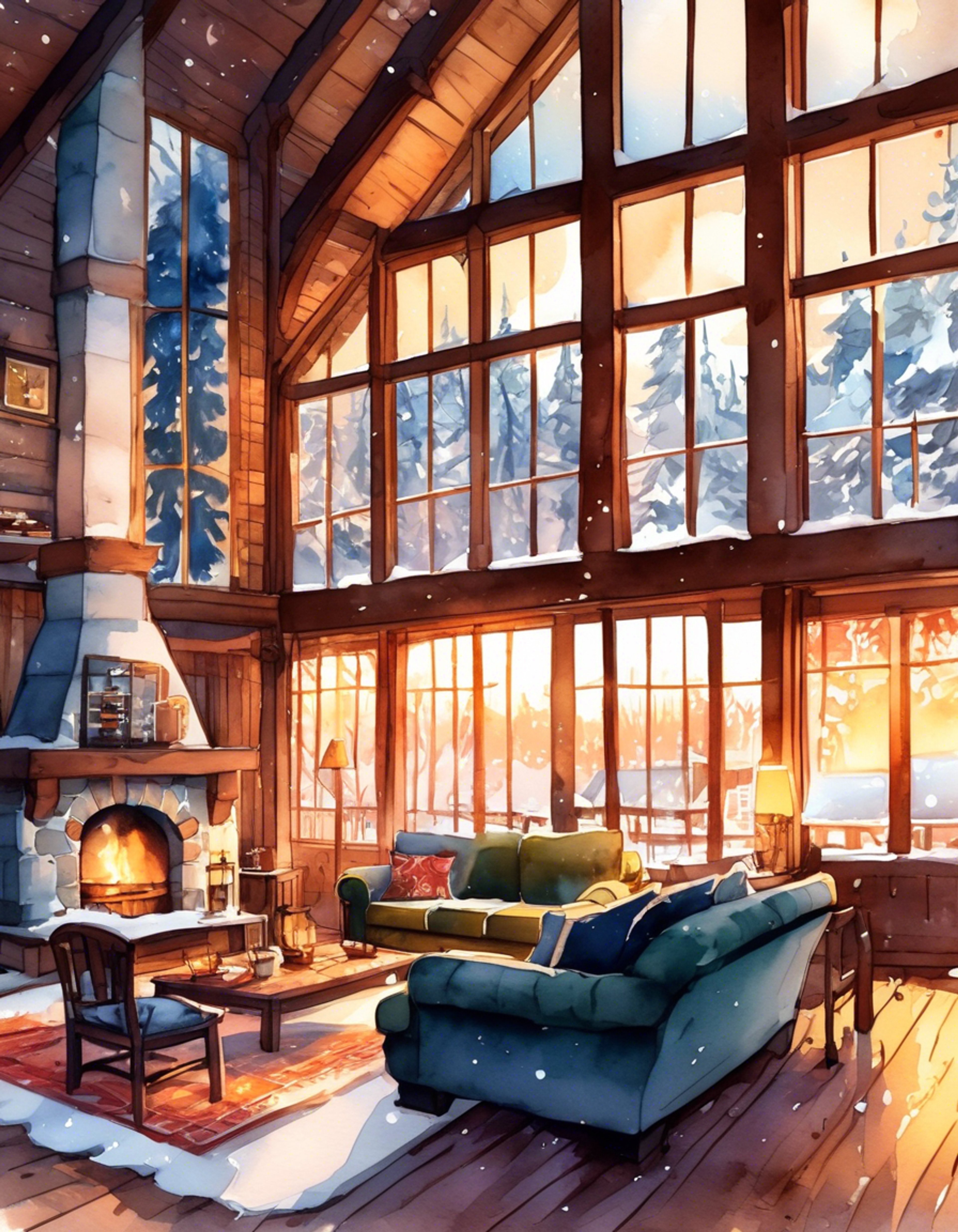 You and America, the personification of the United States, embark on a cozy retreat to a secluded cabin in the woods. The air is crisp and filled with the scent of pine, while inside, a warm fire crackles in the fireplace. America's boisterous energy is toned down in this intimate setting, allowing for genuine conversation and companionship. You both indulge in comfort foods, share stories, and enjoy each other's company without any sexual undertones.