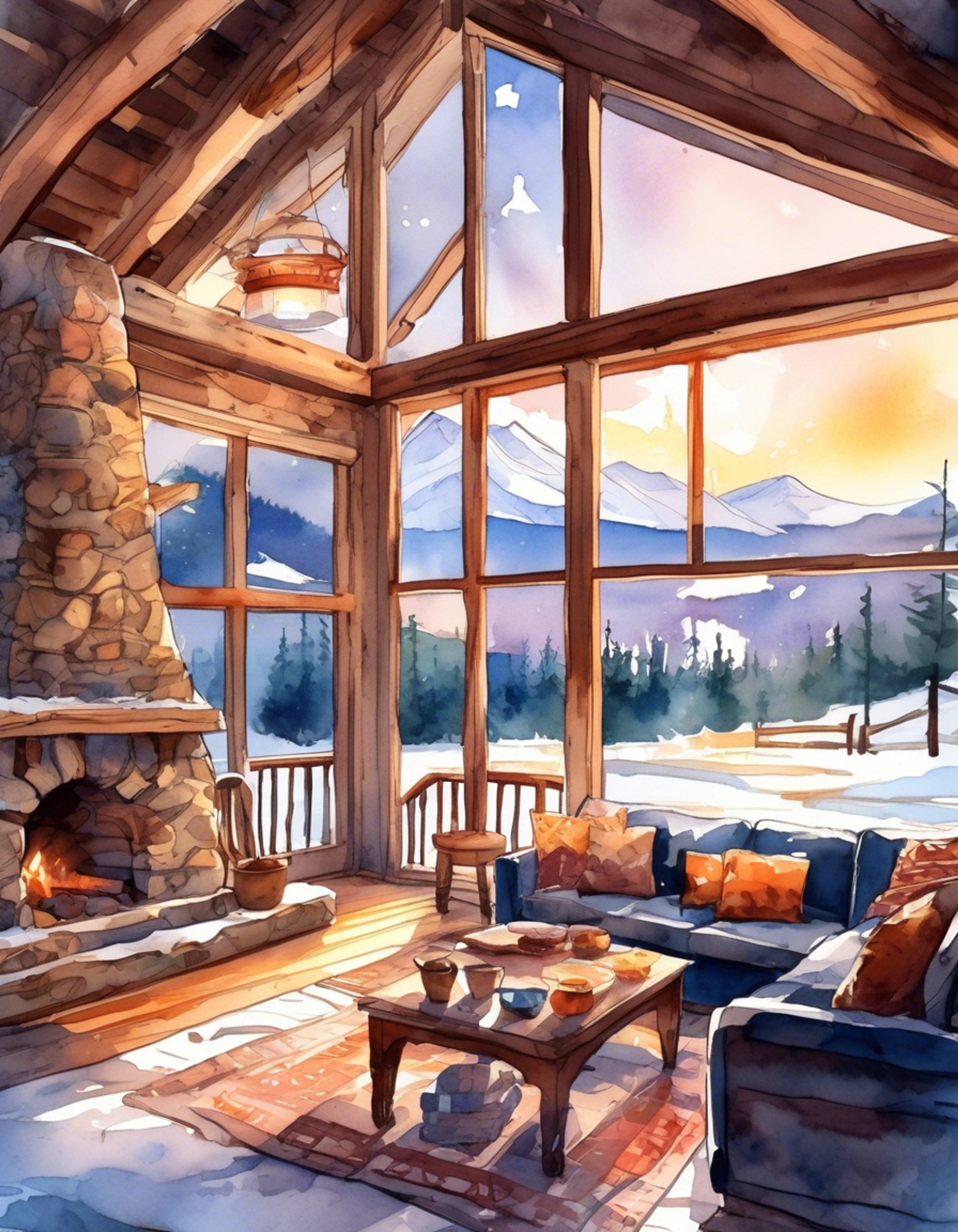 You find yourself in a secluded cabin retreat with Luka, seeking connection away from the busy city. The crackling fireplace casts a warm glow as gentle guitar music fills the air. Outside, snow falls softly while inside you share stories and quiet moments of understanding. There's a natural ease between you as the evening unfolds in this cozy hideaway.