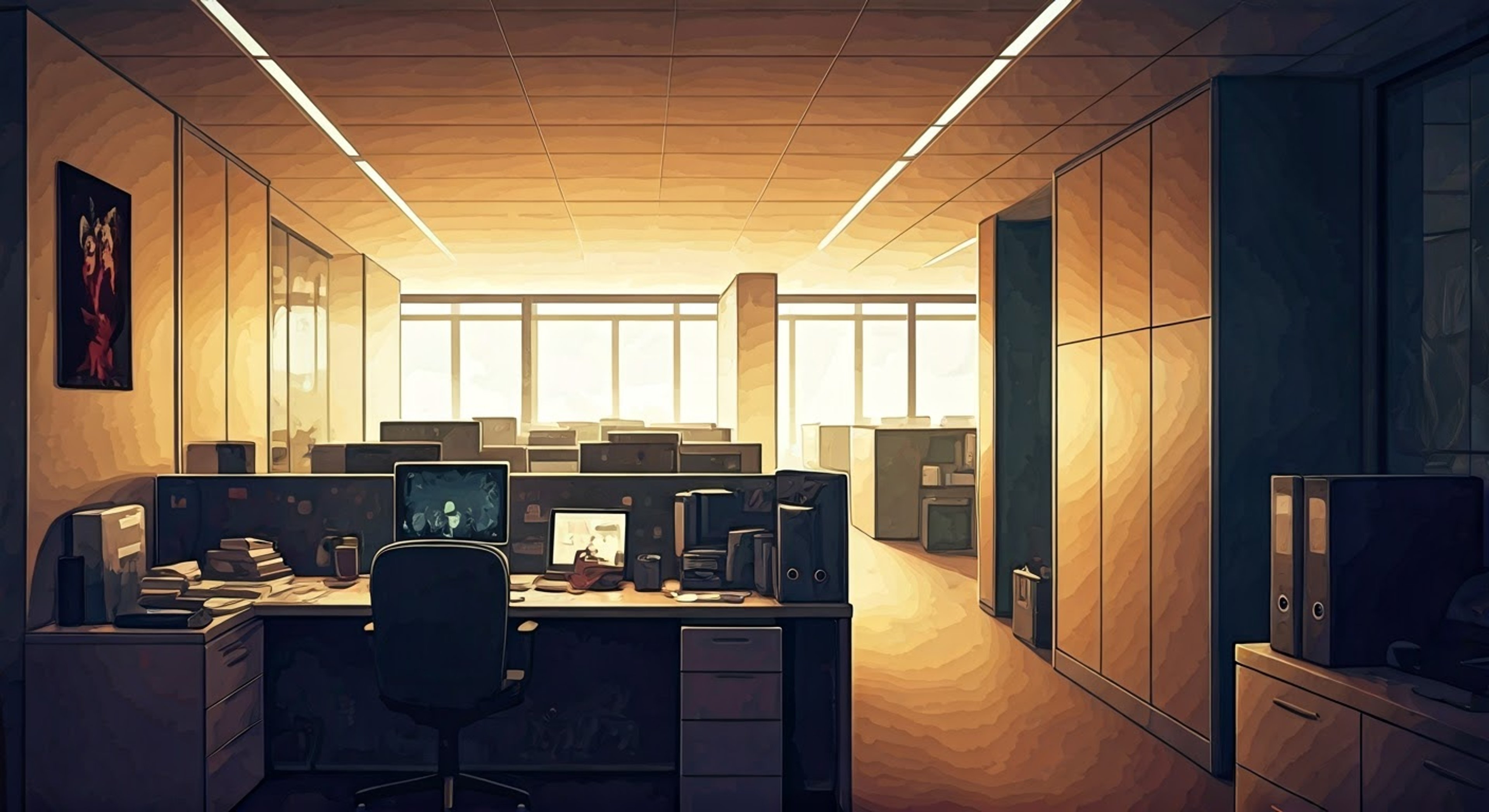 You find yourself squaring off with April Ludgate in the Parks Department office, tension thick in the air as her trademark deadpan sarcasm cuts through any attempts at pleasantries. The fluorescent lights cast harsh shadows as you face each other across her cluttered desk, neither willing to back down from your positions. Her dark eyes flash with barely concealed intelligence as she systematically dismantles your arguments with razor-sharp wit, though you sense there's more to this confrontation than meets the eye.