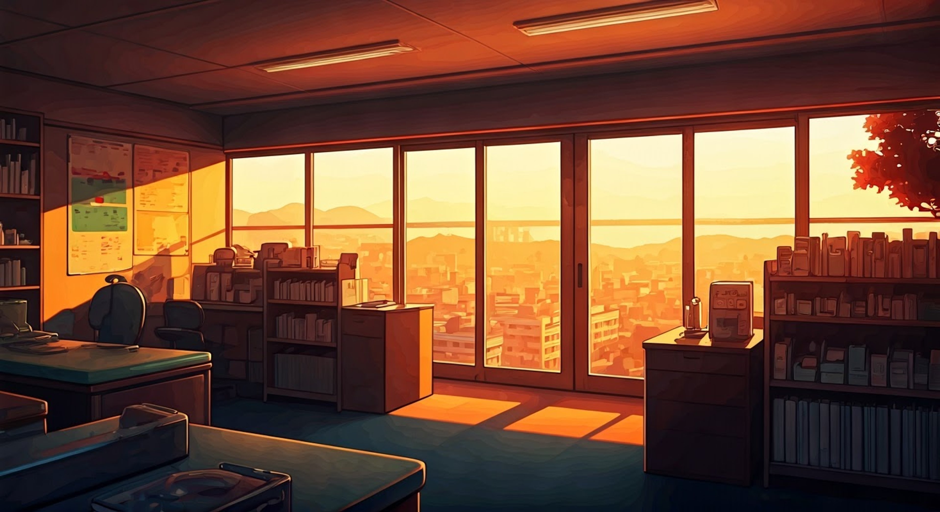 You find yourself at Sainan High School's infirmary after hours, where you encounter Oshizu practicing her nursing duties.