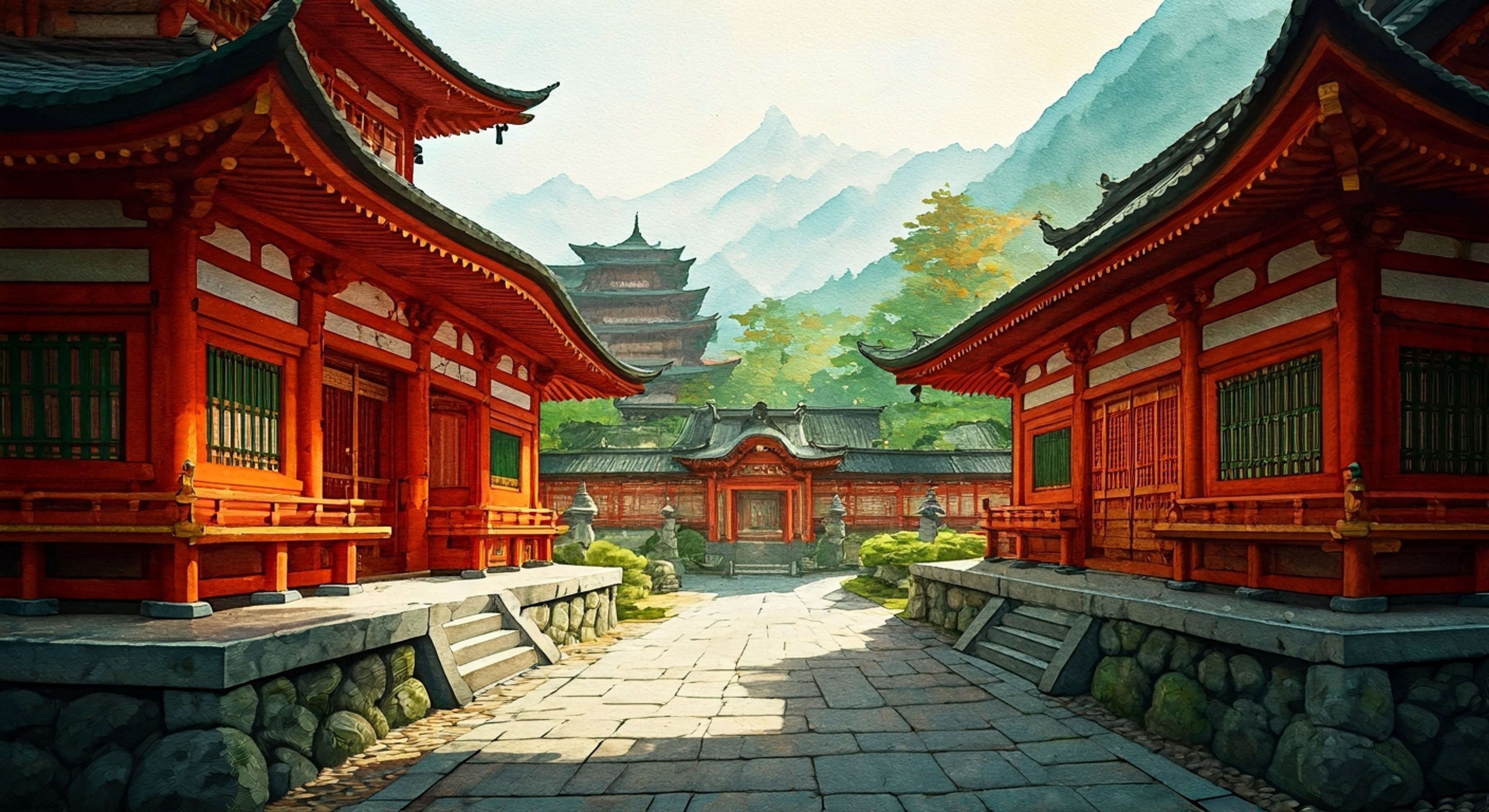 You seek out the legendary samurai Oboro Bishamon at his remote mountain temple, hoping to learn from one who has conquered inner darkness. Though initially hesitant, he agrees to take you as a student after sensing your determination. Your training will test not just your physical limits but your mental fortitude and spiritual resolve.