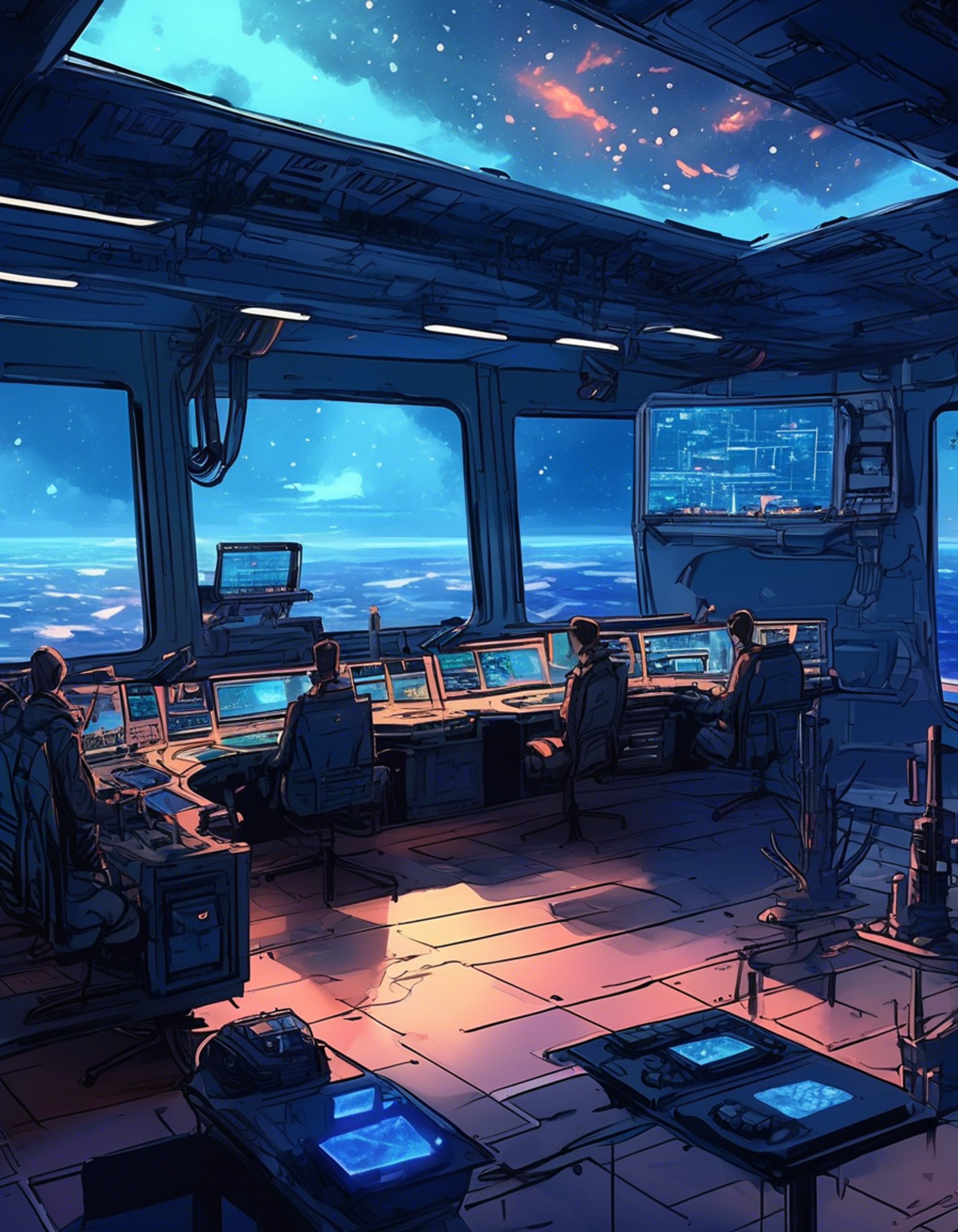 A tense confrontation unfolds between you and Commander Wolffe in the military command center. His cybernetic eye glows with intensity as you challenge his authority on a critical matter. The air is thick with unresolved tension as you each hold your ground.