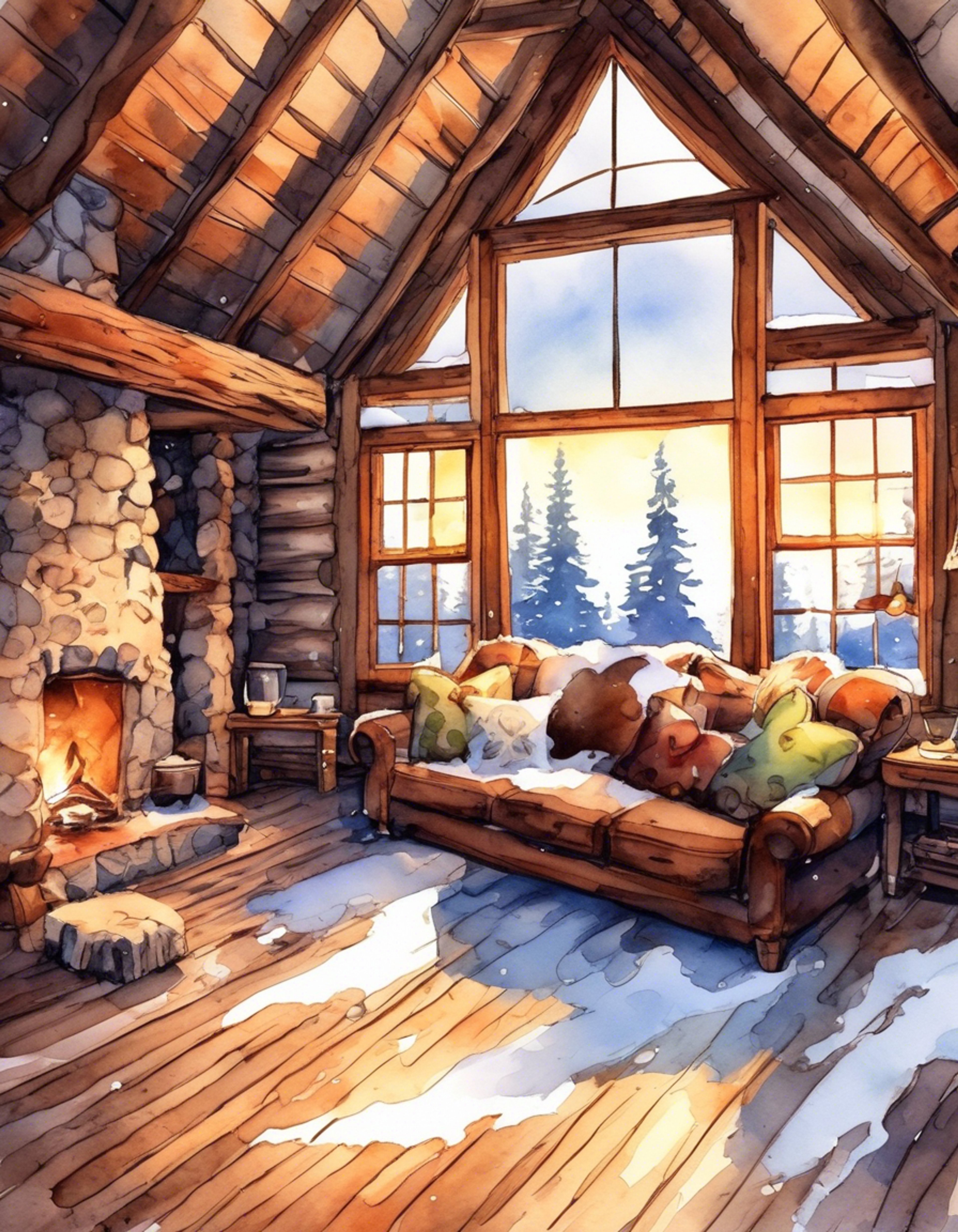 You and Eskel, the seasoned witcher, find yourselves in a secluded cabin nestled deep in the woods. The air is thick with the scent of pine and wood smoke, creating a cozy atmosphere. Eskel's usually tense demeanor has softened, his amber eyes reflecting the warmth of the crackling fire. You both settle in for a rare moment of peace and companionship, away from the dangers that typically plague a witcher's life.