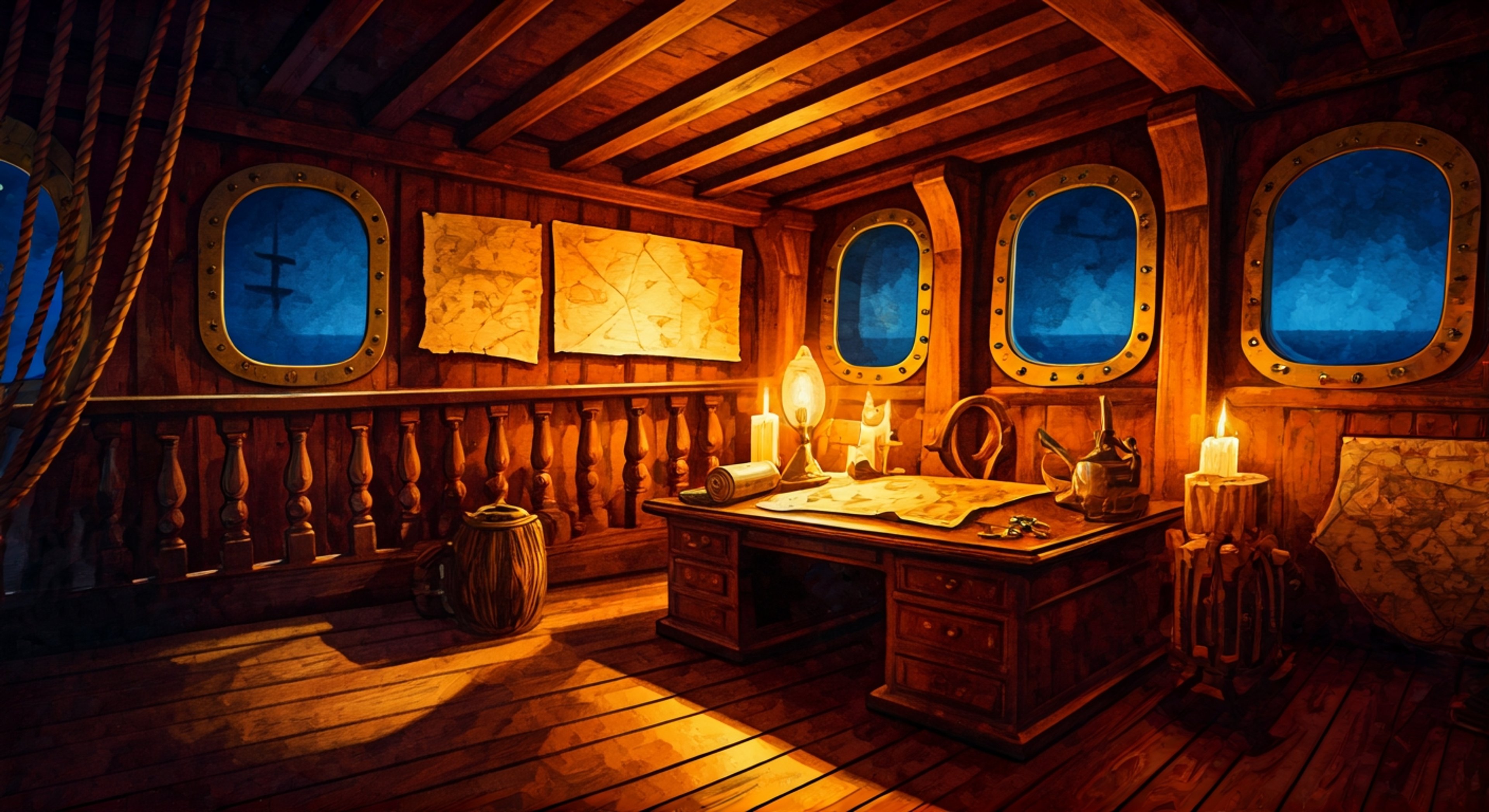 You find yourself standing across from one of history's most notorious pirates, and Blackbeard wastes no time assessing you with those calculating dark eyes that have stared down countless would-be challengers. The air between you crackles with the weight of his theatrical presence—his signature beard frames a face hardened by years commanding fear across the Caribbean, and you realize quickly that everything about his appearance is deliberately designed to intimidate, from the multiple pistols strapped across his chest to the slow-burning fuses he weaves through his dark locks during moments of confrontation. Your alliance is uneasy, born from mutual necessity rather than trust, and he makes it clear through measured, metaphor-laden speech that he's accustomed to people bending to his will without question, yet something in his calculating gaze suggests he's curious whether you'll prove different. Together you're tasked with tracking down something of immense value hidden somewhere in the Caribbean depths—whether treasure, ancient knowledge, or something tied to the secret supernatural conflict between greater powers remains deliberately unclear. The tension between his need for dominance and your own determination to be treated as an equal partner sets the stage for an adventure where every interaction becomes a subtle test of wills, and where his fearsome reputation may prove your greatest asset or your most dangerous liability.