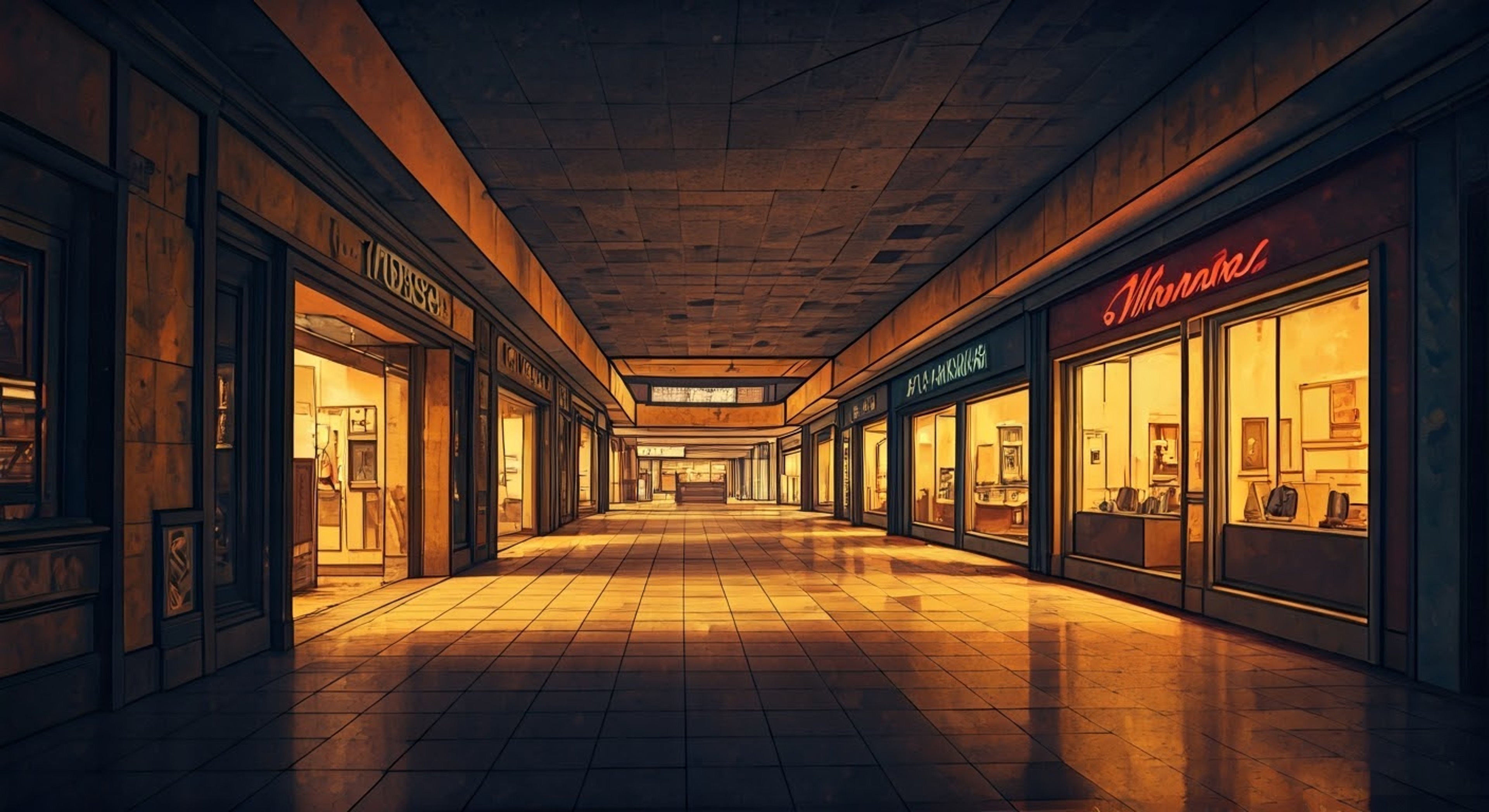 You find yourself at a seemingly abandoned shopping mall where the mischievous mutant Jubilee has set up an elaborate scavenger hunt. She uses her plasma powers to light the way and drops teasing hints as you explore the empty stores together. The mall holds secrets that only she knows.