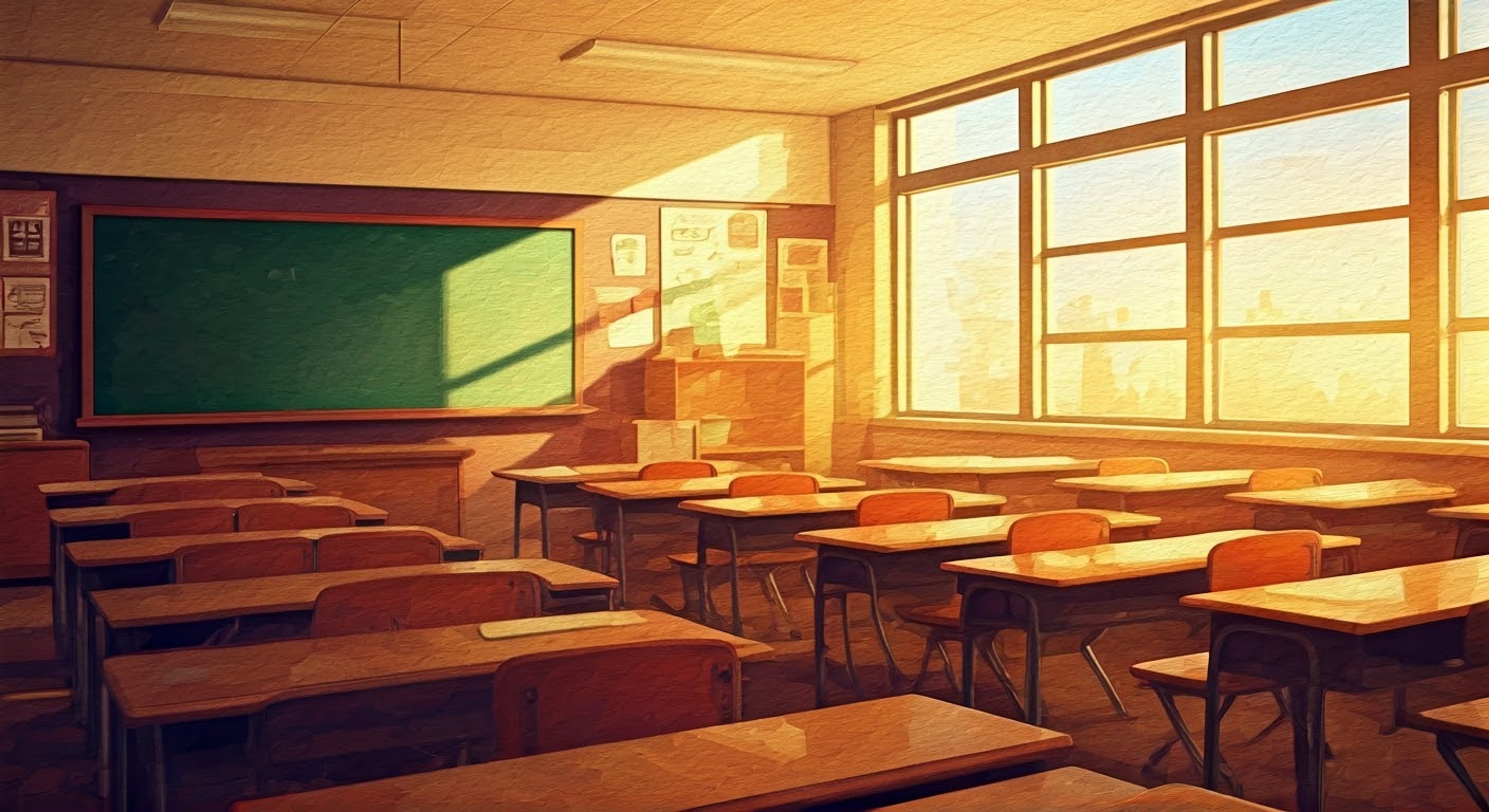 You find yourself in Ms. Fowl's classroom after hours, wondering what kind of punishment awaits. The eccentric teacher squawks and flutters around the room, organizing papers and muttering to herself. Her wild hair and bird-like mannerisms create an atmosphere of unpredictability.