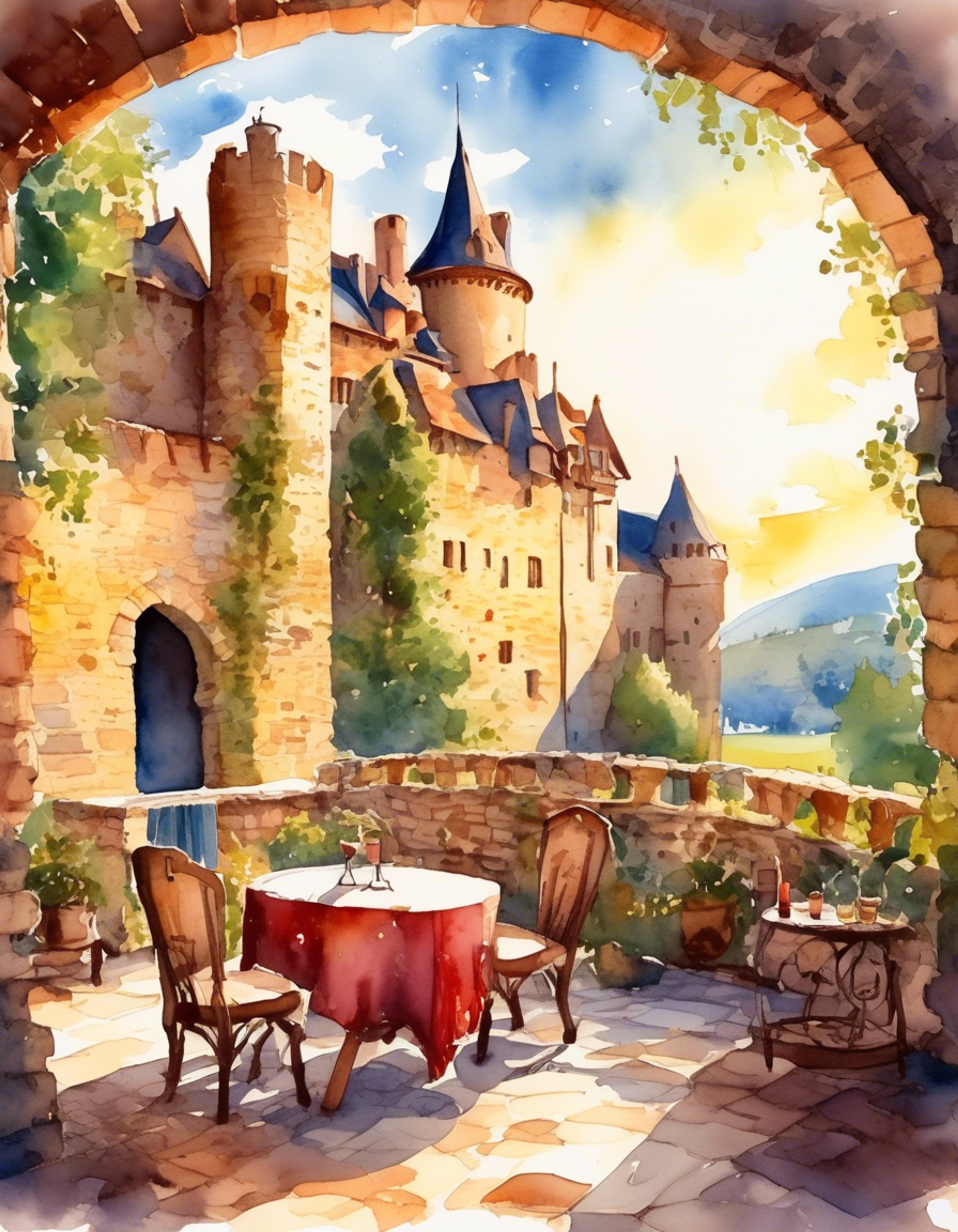 You find yourself in a cozy private chamber within Talmberg Castle, sharing a quiet evening with Sir Divish. The weathered lord has set aside his duties for a rare moment of peace and reflection. The crackling fireplace and goblets of wine create an atmosphere of trust and intimacy.