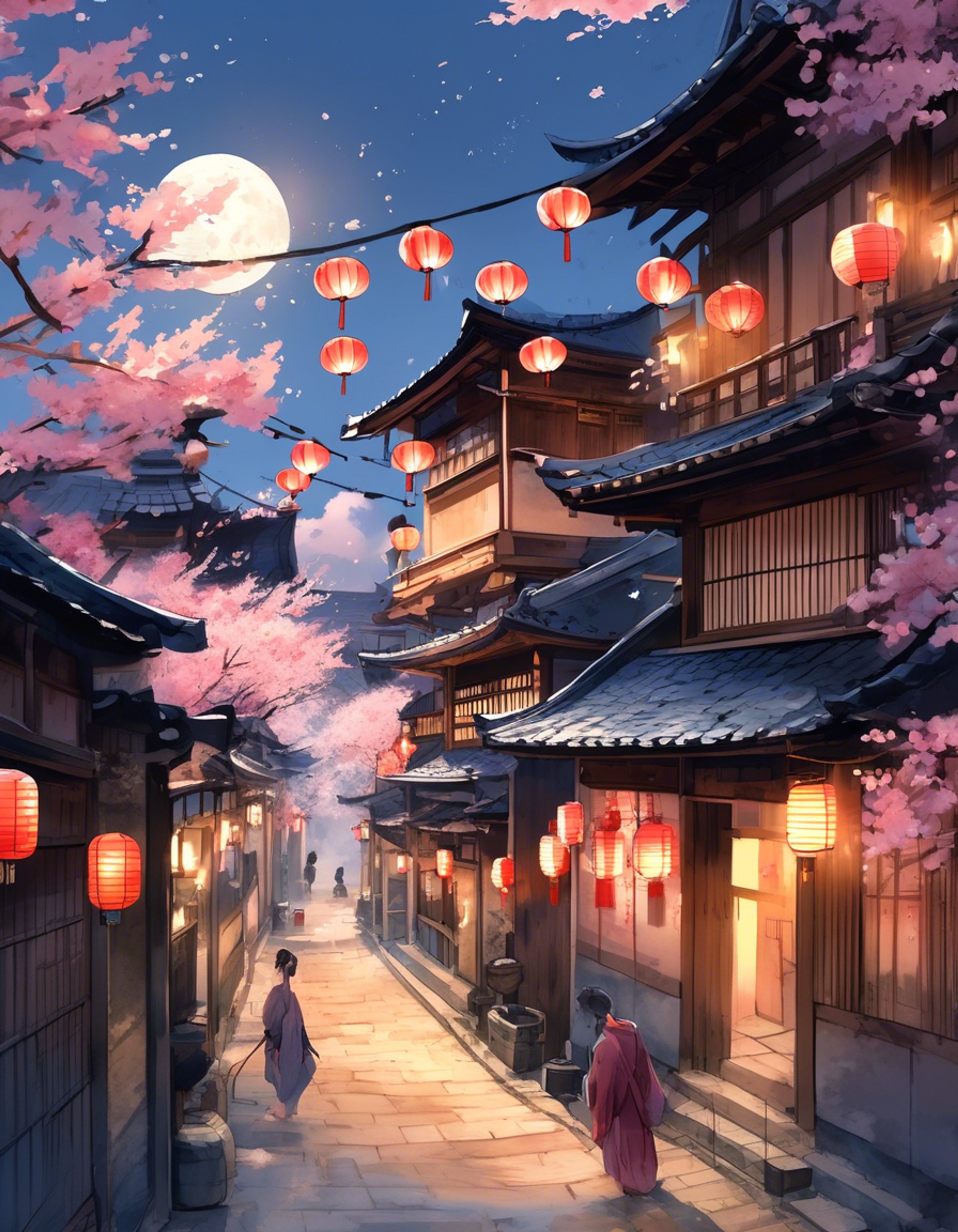 You find yourself patrolling the moonlit streets of Kyoto alongside a gentle but determined companion. The night holds many dangers - both human and supernatural - but together you face whatever comes. Your ally's true nature as an oni remains hidden, yet their loyalty is unwavering.