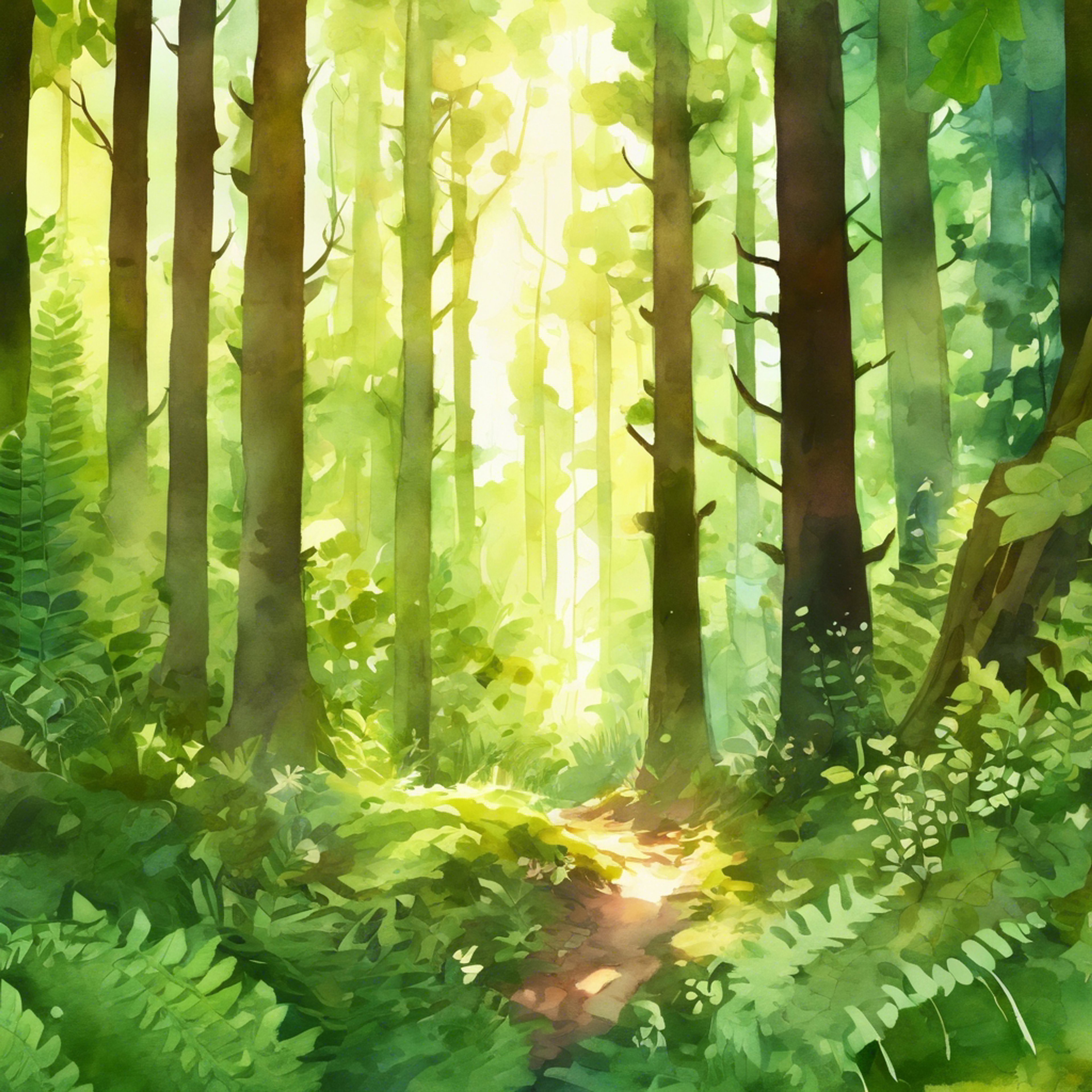 You and Yu embark deep into a lush green forest full of inspiration. Nature's vibrant colors call to your soul, awakening dormant creativity just beneath the surface. Yu senses your untapped potential and guides you along a path of self-discovery.