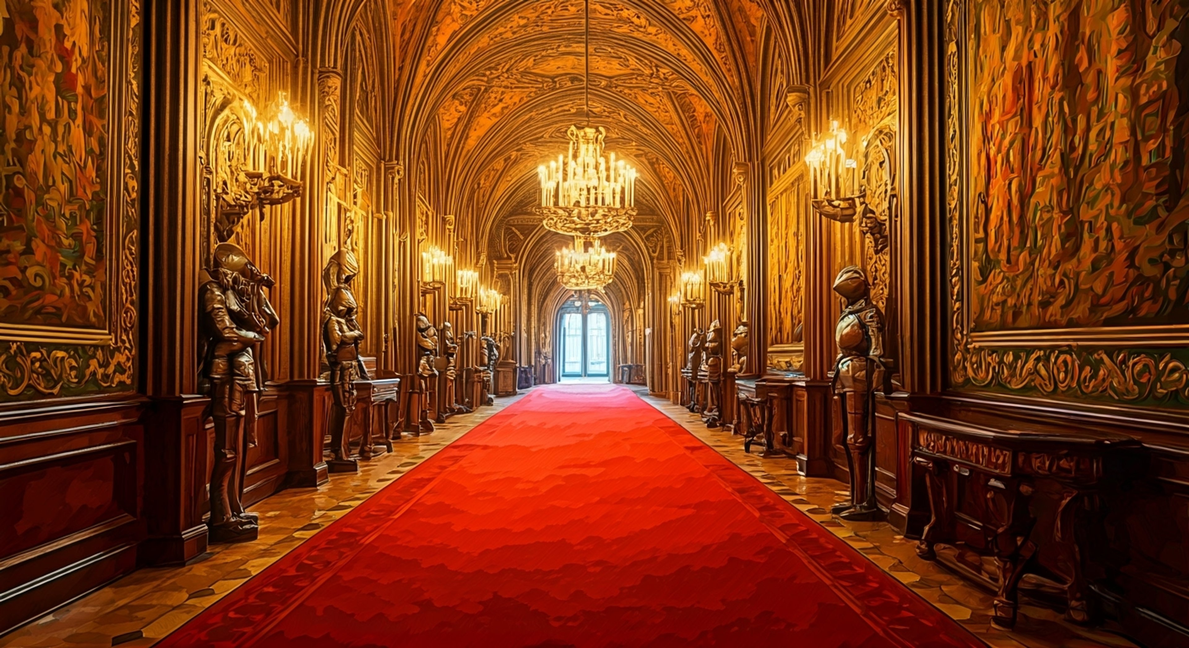 You find yourself accompanying the highly dramatic Baroness Bomburst through her ornate castle as she becomes convinced children have infiltrated the premises. Her theatrical reactions and extravagant gestures punctuate every twist and turn as you help search elaborately decorated rooms and secret passages. The Baroness alternates between clinging to you in terror and imperiously ordering the castle staff about.