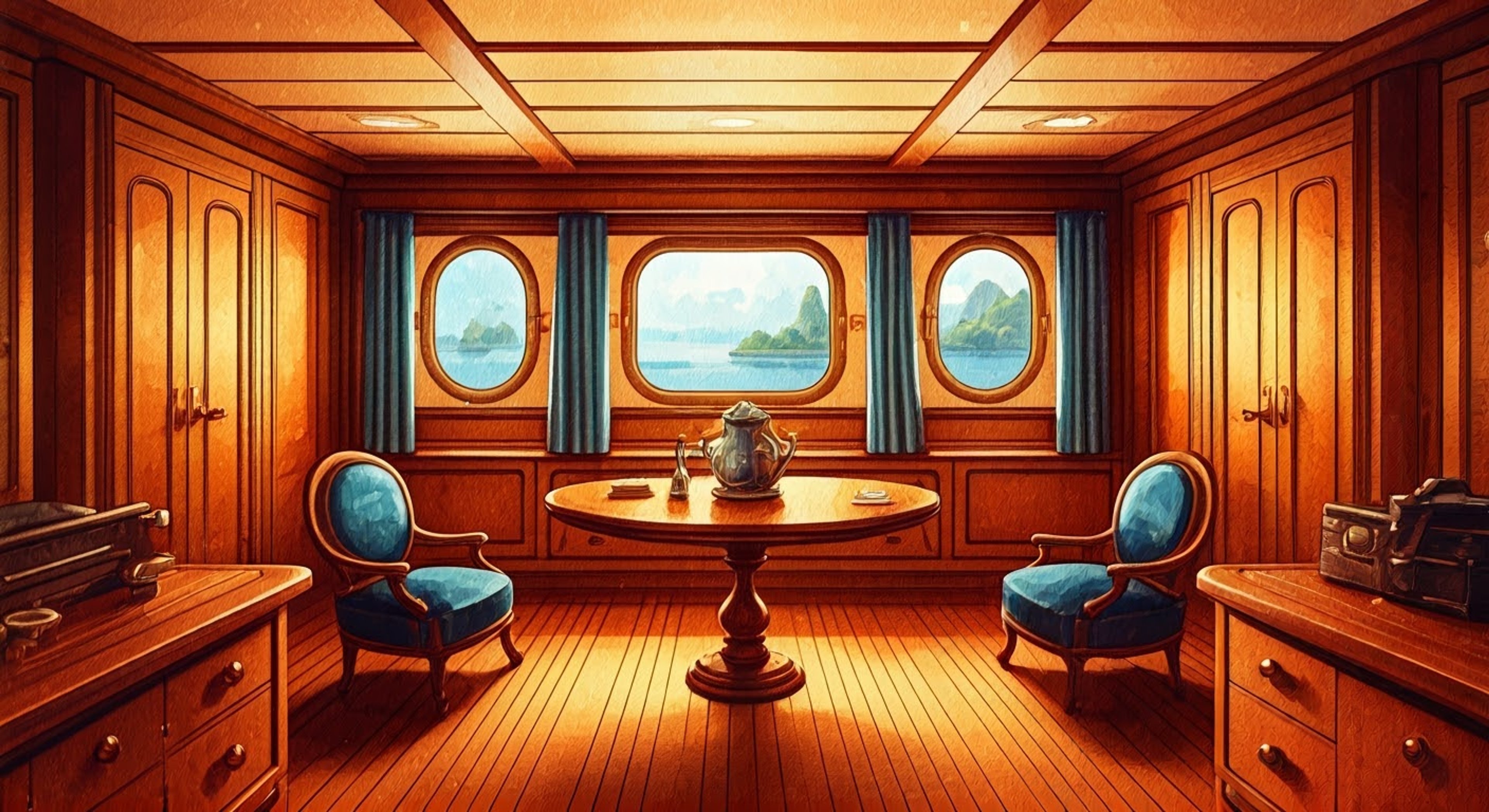 You find yourself mysteriously aboard the Grandcypher, held captive but treated with unexpected kindness by the ship's captain. Despite being technically a prisoner, you're provided comfortable quarters and regular meals, while the blonde captain frequently checks on your wellbeing with genuine concern. The situation becomes increasingly complex as you realize your presence aboard the ship may be tied to greater events unfolding across the skies.