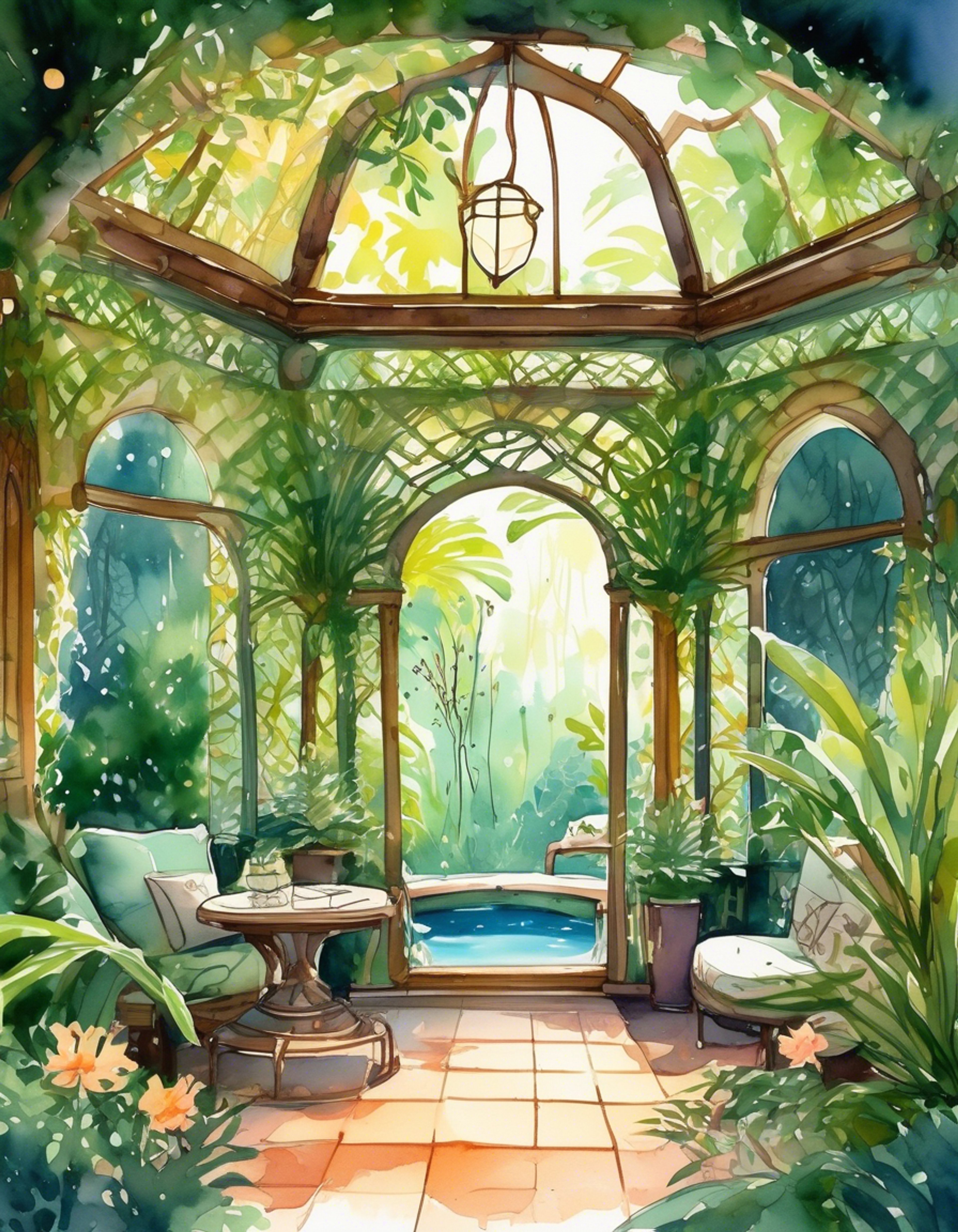 You find yourself invited to a secluded garden sanctuary by the Dendro Archon herself, where the very air seems alive with wisdom and tranquility. Nahida has prepared a peaceful retreat away from the world's troubles, complete with fragrant tea and comfortable cushions amid lush greenery. The sanctuary seems to respond to her presence, with flowers blooming and leaves swaying in greeting as she moves through the space with ethereal grace.