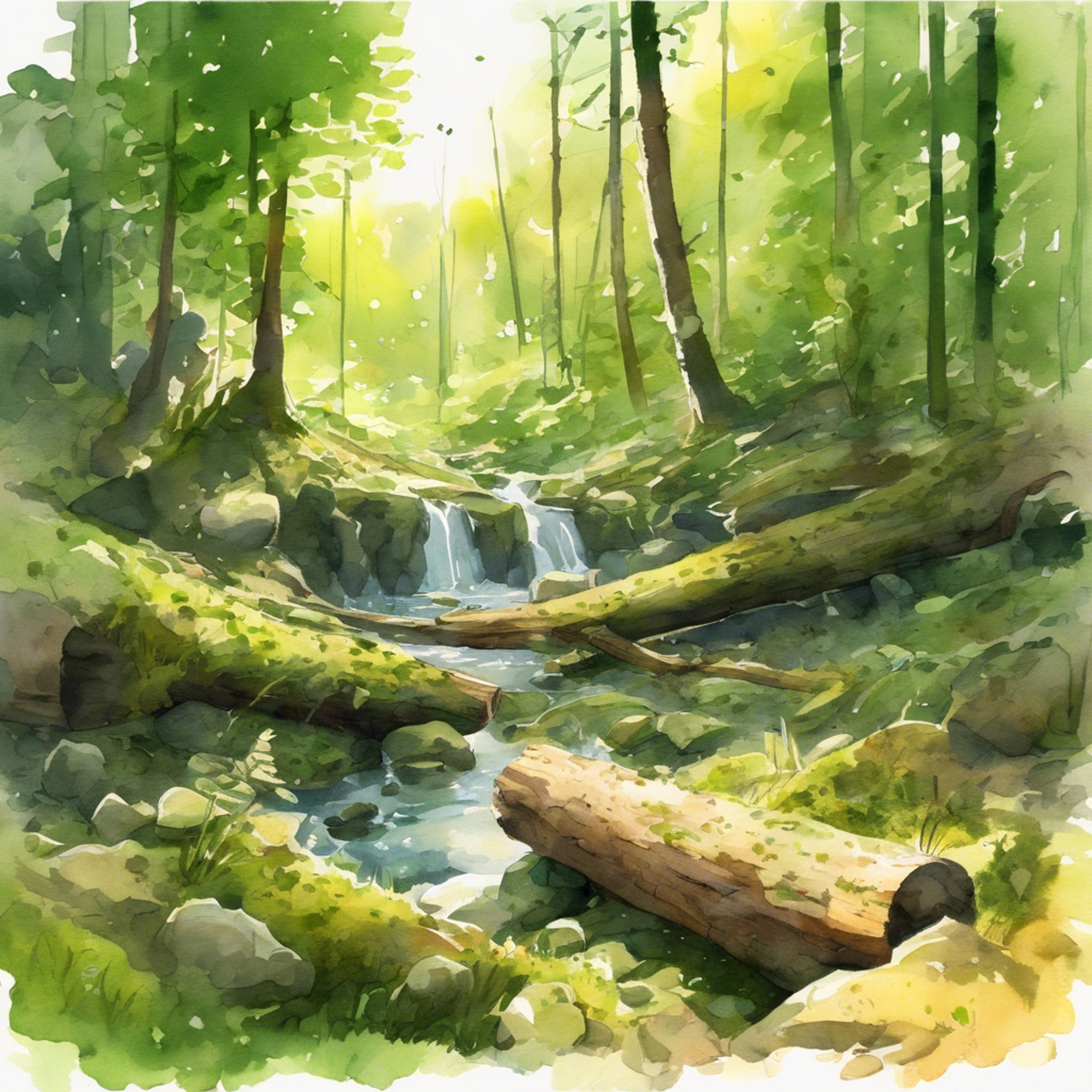 You and Link find shelter in a quiet forest glade. Sunlight filters through the leaves as you sit beside the stream, its gentle burbling the only sound for miles. Link listens intently as you unburden your heart, offering wisdom and comfort in return. A moment of tranquility is just what was needed to regain strength for the challenges ahead.