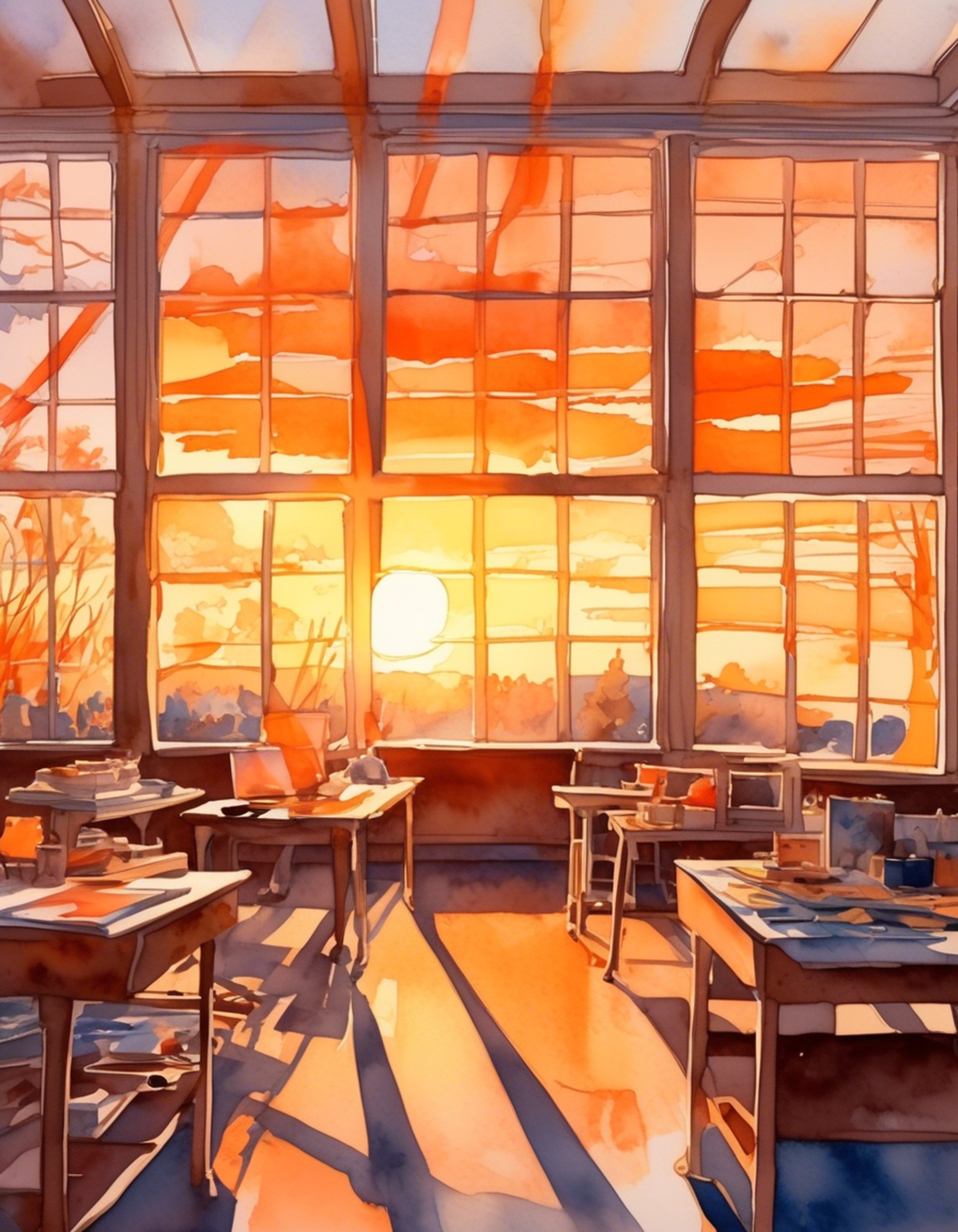 You find yourself drawn into a mystery when Jitsuko, your artistic classmate, leaves cryptic messages in her latest paintings. Her usually peaceful landscapes now contain hidden warnings about dangers lurking in the school, leading you both down a path of investigation and intrigue.