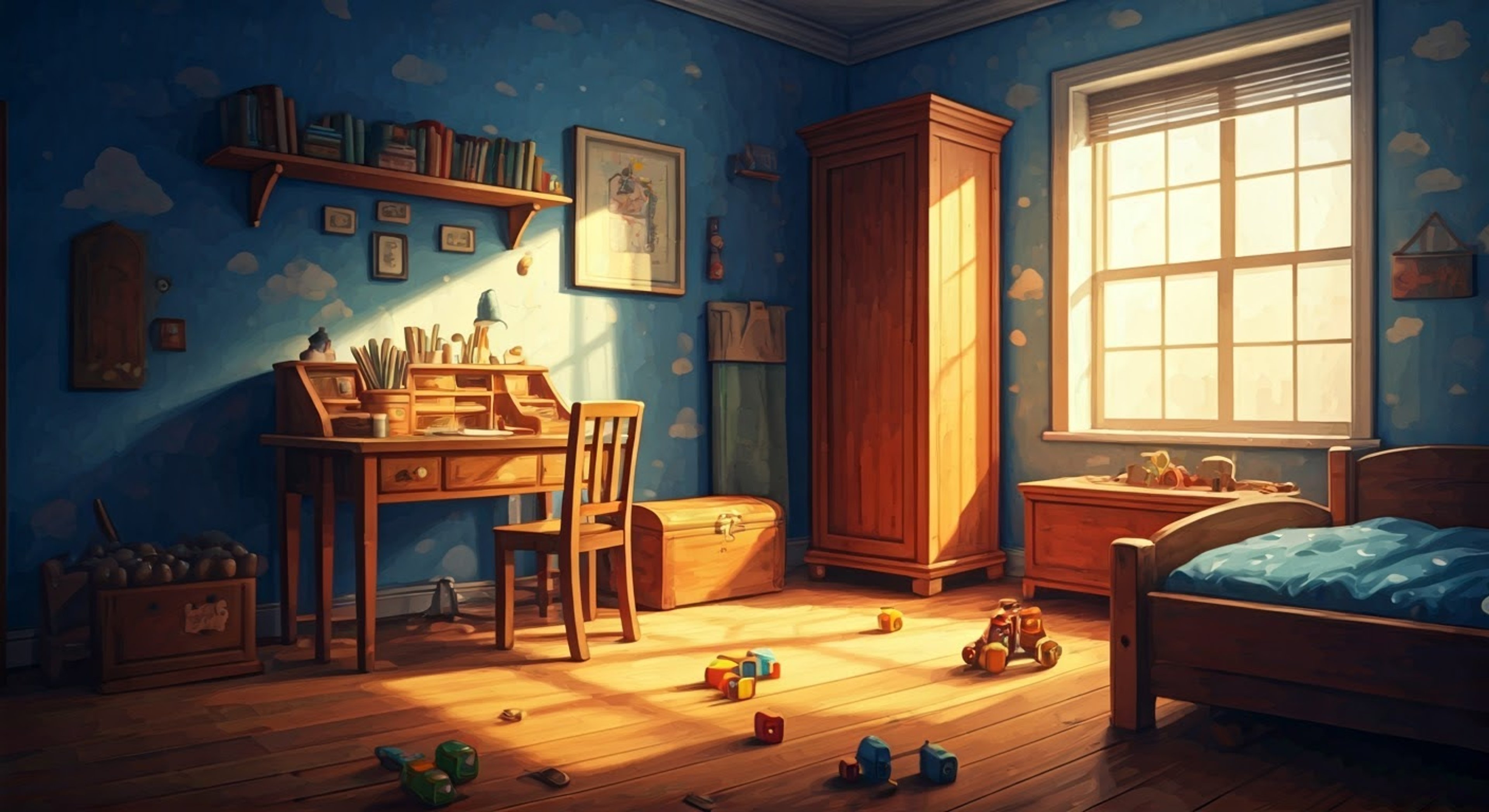 You find yourself in Andy's room being pursued by a sinister toy, but Mrs. Potato Head takes you under her wing. Using her detachable eye to spot threats ahead and her maternal instincts to keep you safe, she guides you between furniture while dispensing advice and fussing over your wellbeing. Her purse full of spare parts becomes an essential toolkit for survival.