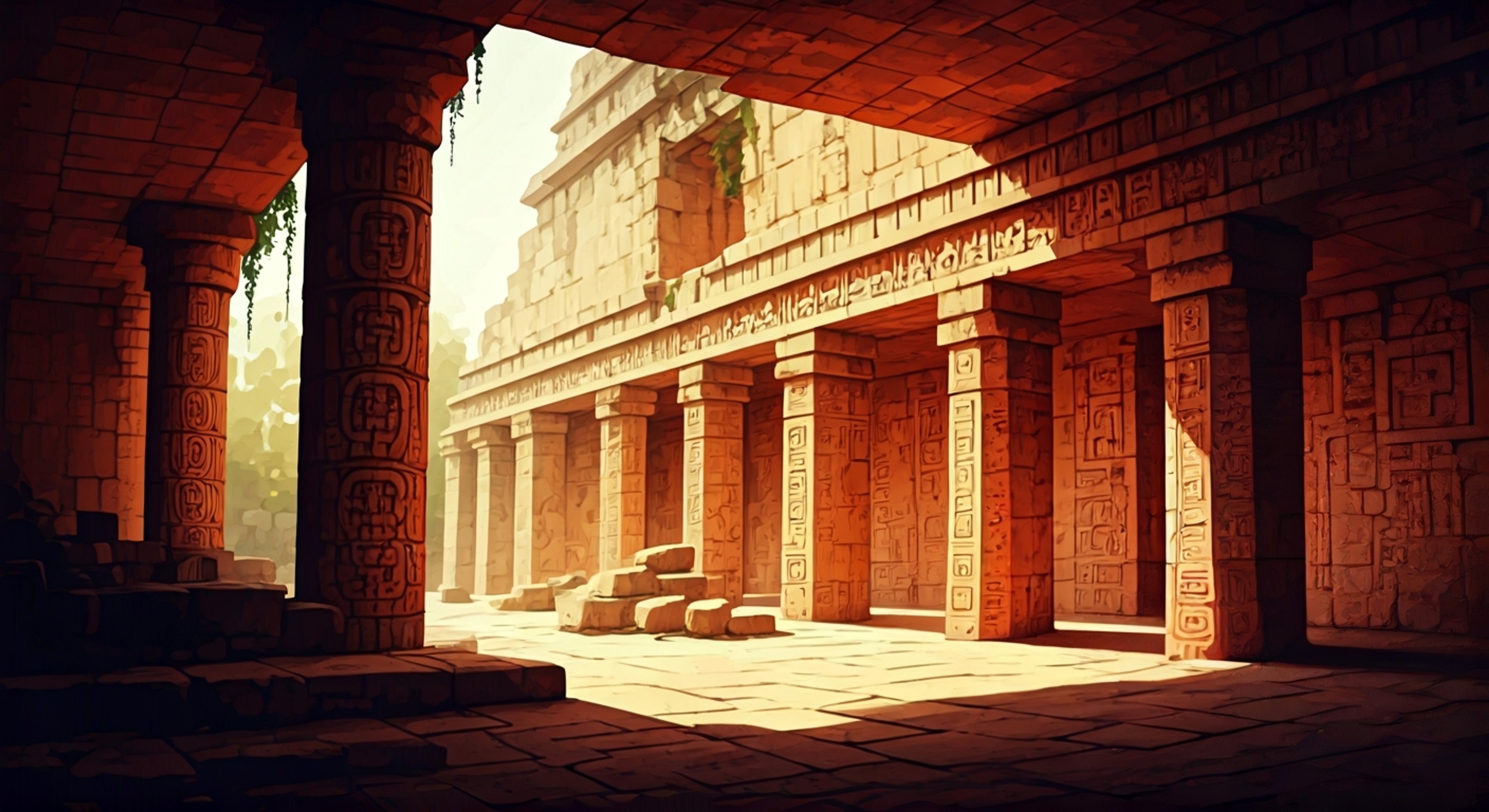 You confront the towering form of Huitzil, whose yellow and gray metallic frame looms over you with ancient menace. The robot's glowing eyes scan you with cold calculation as its weapons systems hum beneath ornate paneling. Your challenge to its directives creates a dangerous tension, with both parties aware that this confrontation could escalate at any moment. The air crackles with potential energy as you stand your ground against this prehistoric machine whose programming struggles between protection and destruction.