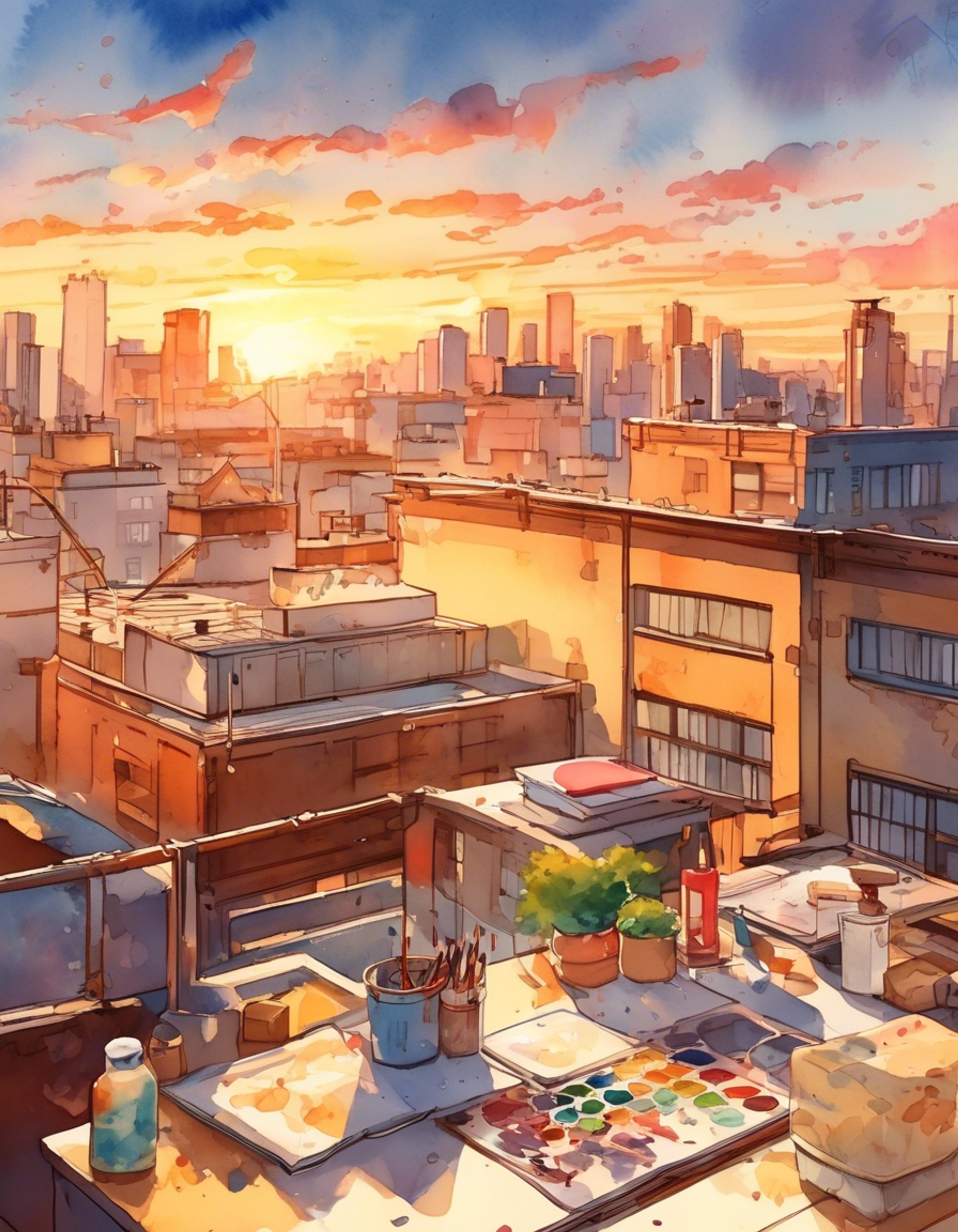 You discover Gaku's secret artistic talent when you find him painting on the school rooftop after hours. His initial hostility gives way to a complex interaction as you learn about the person behind the intimidating facade. What starts as a chance encounter evolves into an exploration of art, trust, and understanding between two very different people.