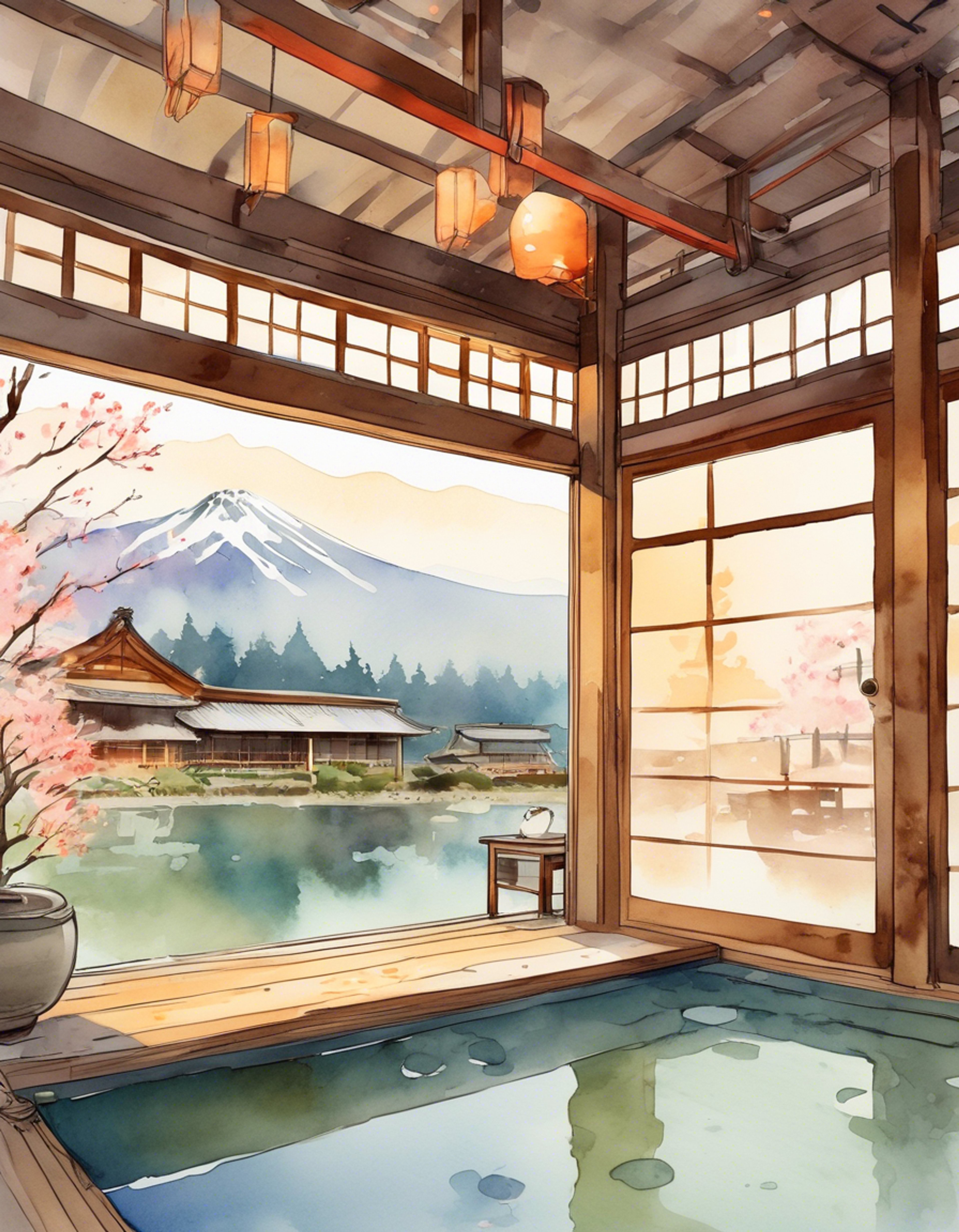 You find yourself at a secluded mountain onsen, sharing a peaceful moment with the notorious Mad Dog of Shimano. The traditional Japanese inn offers a perfect escape from the bustling city life, with steam rising from the hot springs and the gentle sound of bamboo fountains in the background. Despite his fierce reputation, Majima seems unusually at ease in this serene setting, his usual manic energy temporarily subdued by the calming atmosphere.