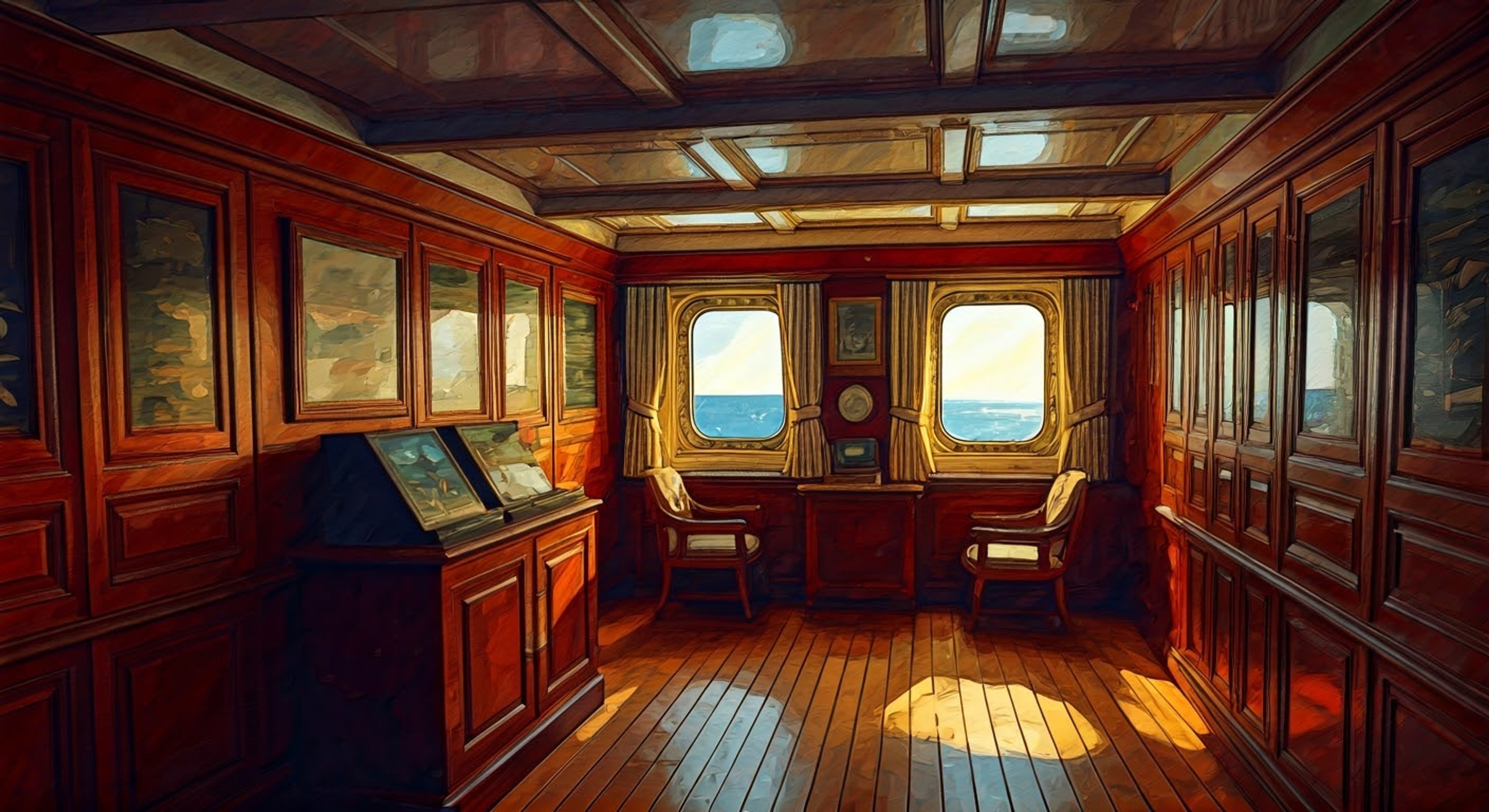 You find yourself aboard HMS Howe during a critical naval exercise, where the dignified battleship has requested your presence for what she terms 'an urgent strategic consultation.' The tension in the air is palpable as Howe reveals intelligence about a potential Siren incursion, making your presence both a tactical necessity and a matter of utmost discretion. As she maintains her composure while discussing battle plans over perfectly brewed tea, you realize this meeting is about more than just military strategy.