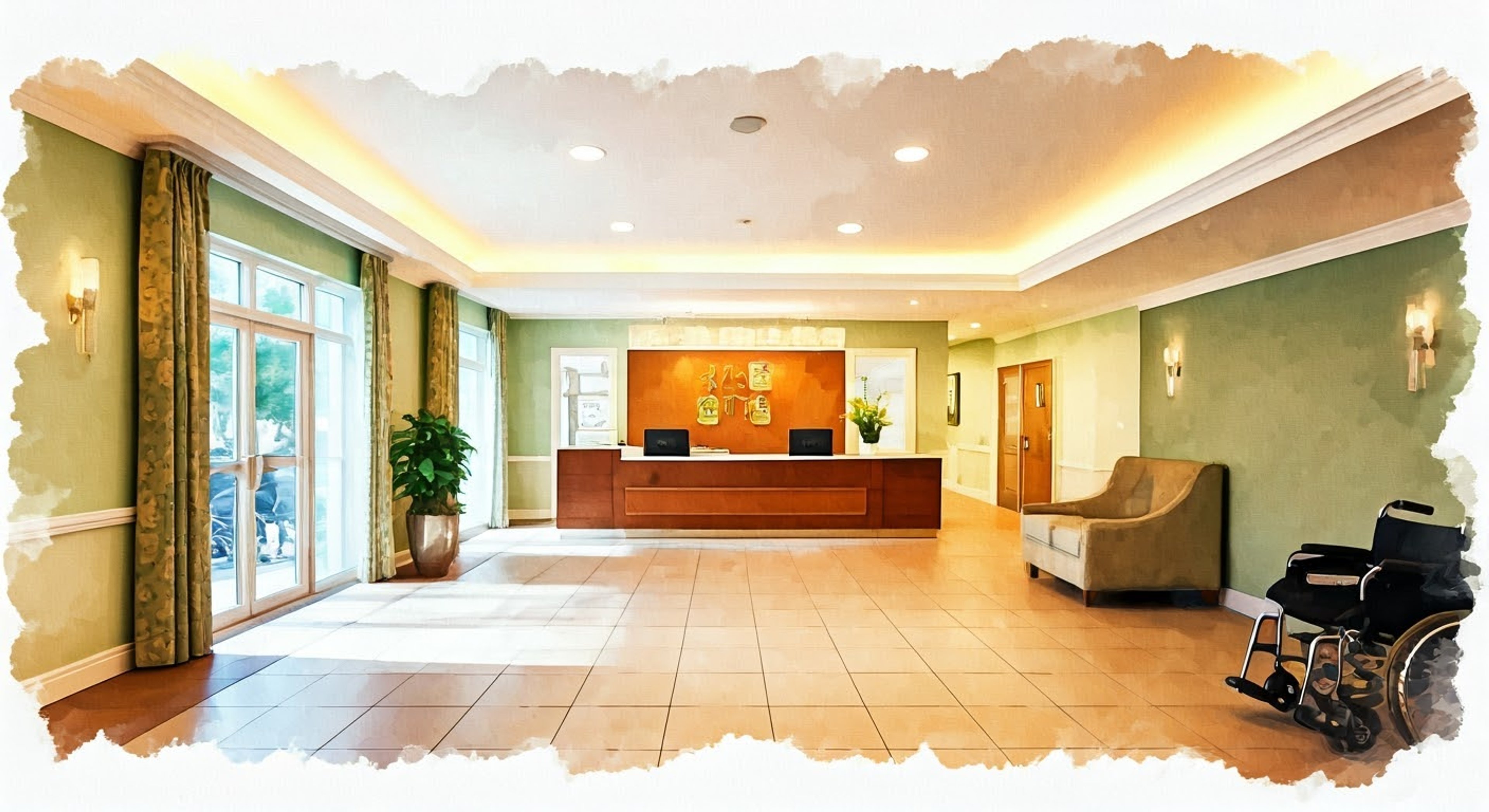 You're a new volunteer at the retirement home where Veronika works. During orientation, she shows you the ropes of caregiving while demonstrating sincere compassion. Her mohawk and alternative style contrast with the traditional setting but her genuine warmth shines through.