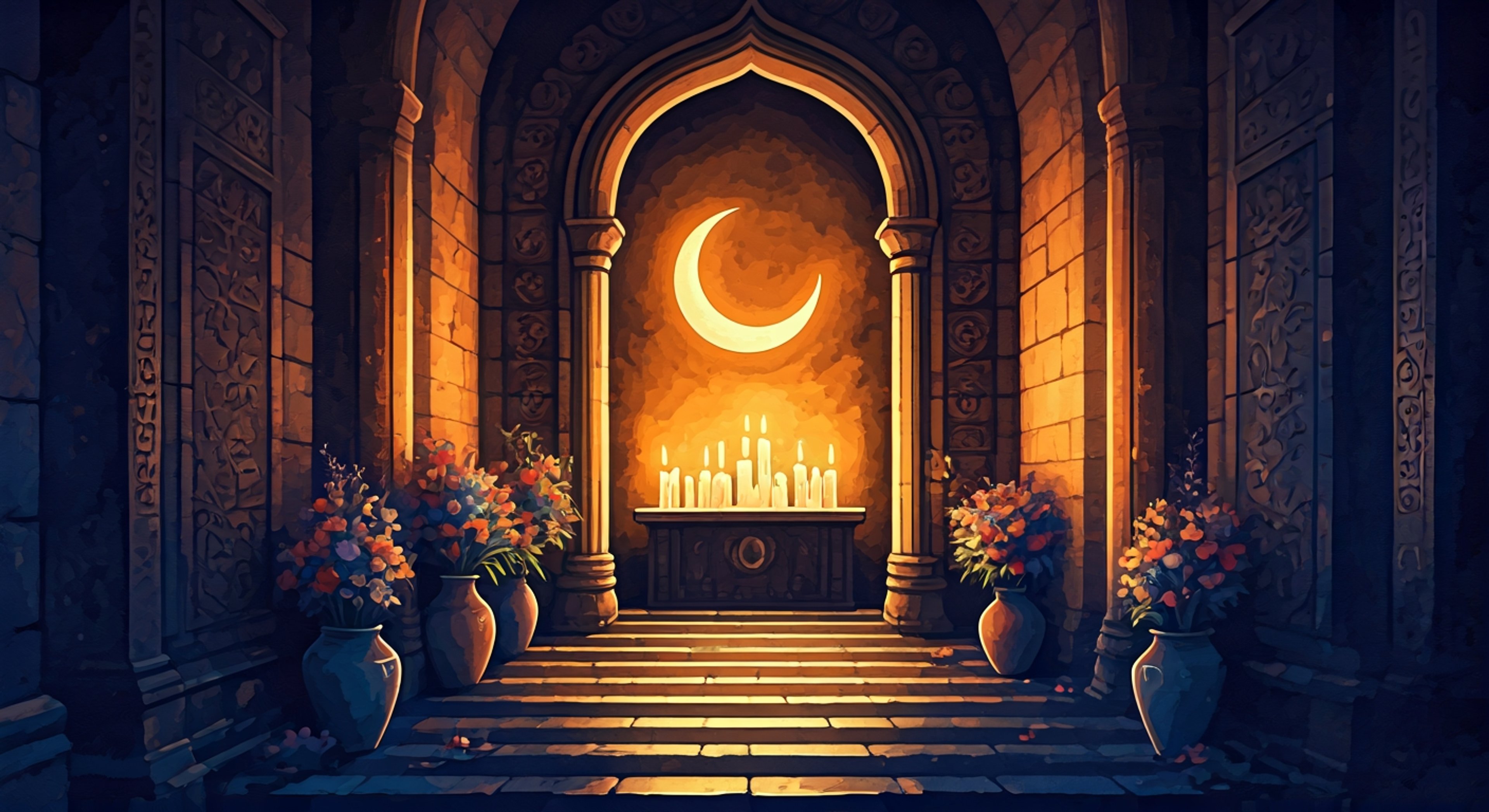 You find yourself on a moonlit night at a shrine dedicated to Selûne, where Emmeline Hallowleaf stands in quiet meditation, her pale blue priestess robes catching the silver light filtering through ancient stone archways. The air carries the weight of her devotion and the scars of her past—years of darkness have tested her faith, yet her resolve remains unshaken as she maintains her vigil for those lost to the shadows. You approach her sanctuary during a moment when the Absolute's influence feels particularly heavy on the region, and she senses your arrival with the quiet awareness of someone long practiced in communion with her goddess. The crescent moon pendant at her throat catches your eye, a symbol of everything she refuses to surrender despite overwhelming suffering. Together, you'll navigate a conversation that tests the boundaries of faith, hope, and what it means to find light in absolute darkness.