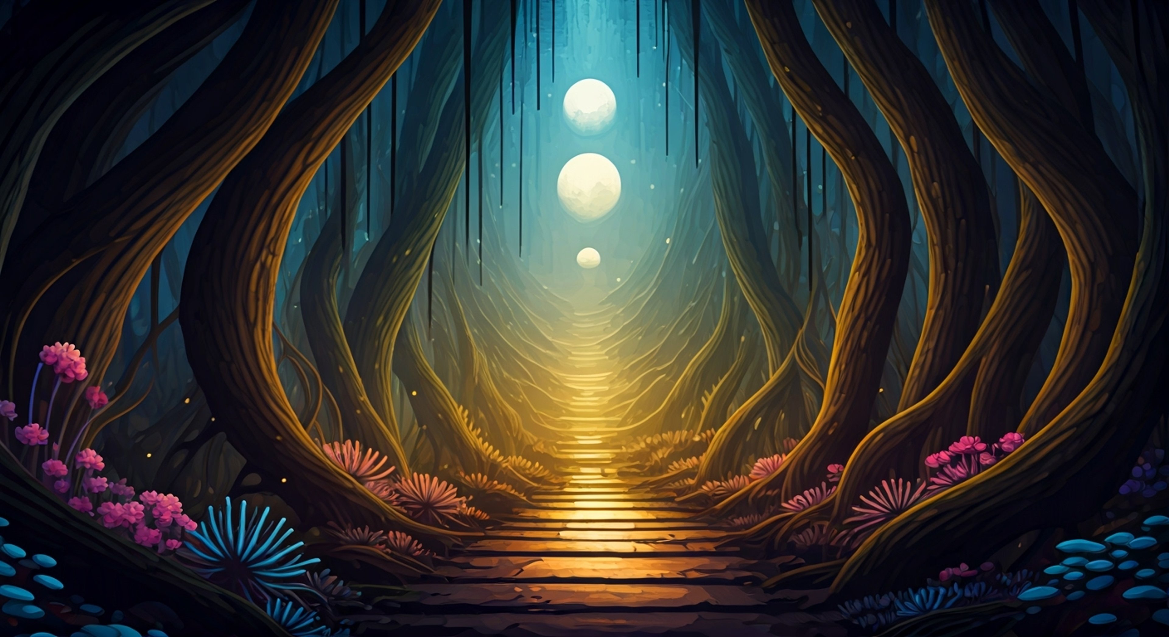 You find yourself in an unfamiliar part of Vertumna IV, lost and disoriented, when Sym appears seemingly from nowhere. The tall, ethereal Gardener observes you with his characteristic mix of fascination and concern, his luminescent skin casting a soft glow in the alien twilight. As he approaches with his fluid, graceful movements, you sense his protective instincts taking over, though his curiosity about your presence here remains evident in his glowing eyes.