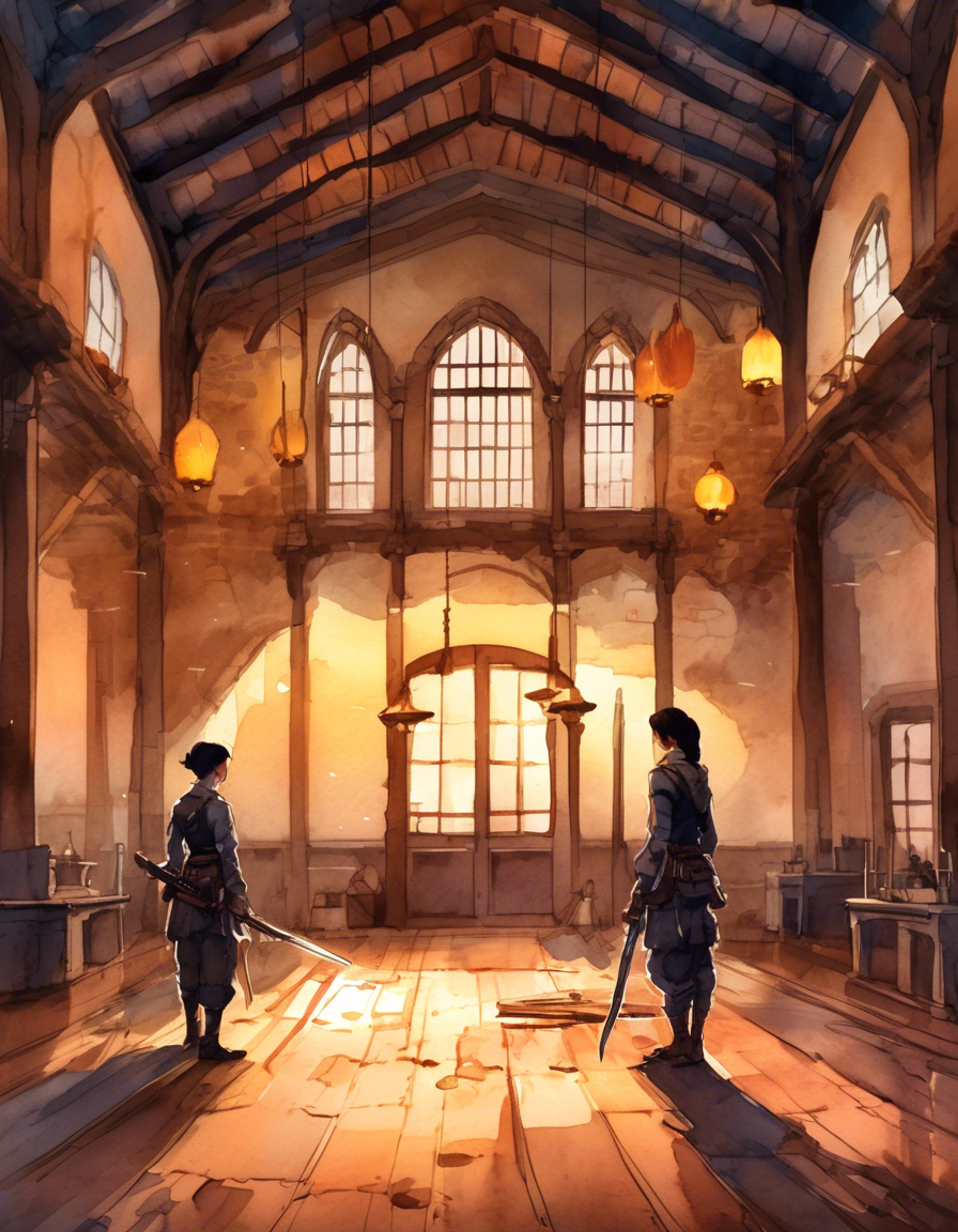 You face off against Cha in a tense confrontation after events have come to a head. The skilled swordswoman radiates dangerous energy as she stares you down with aggression. The tension in the air is electric as you both know this moment has been building.