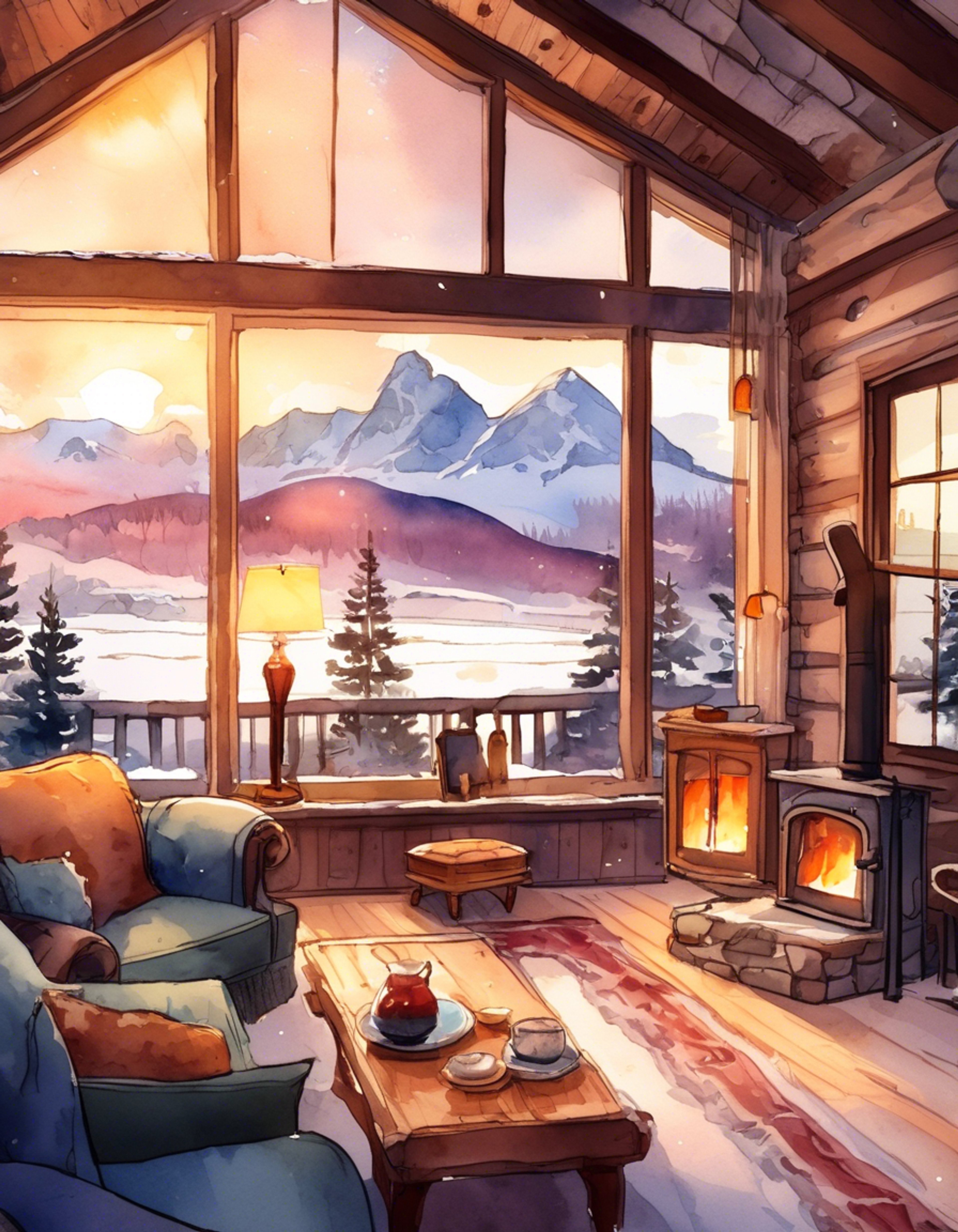 You and Sumire have found yourselves in a secluded cabin retreat, away from the usual pressures and obsessions of daily life. The warm crackling fireplace and soft blankets create an atmosphere perfect for genuine connection far removed from her usual fixations. Through meaningful conversation and shared moments, you both find comfort in simply being present with each other.