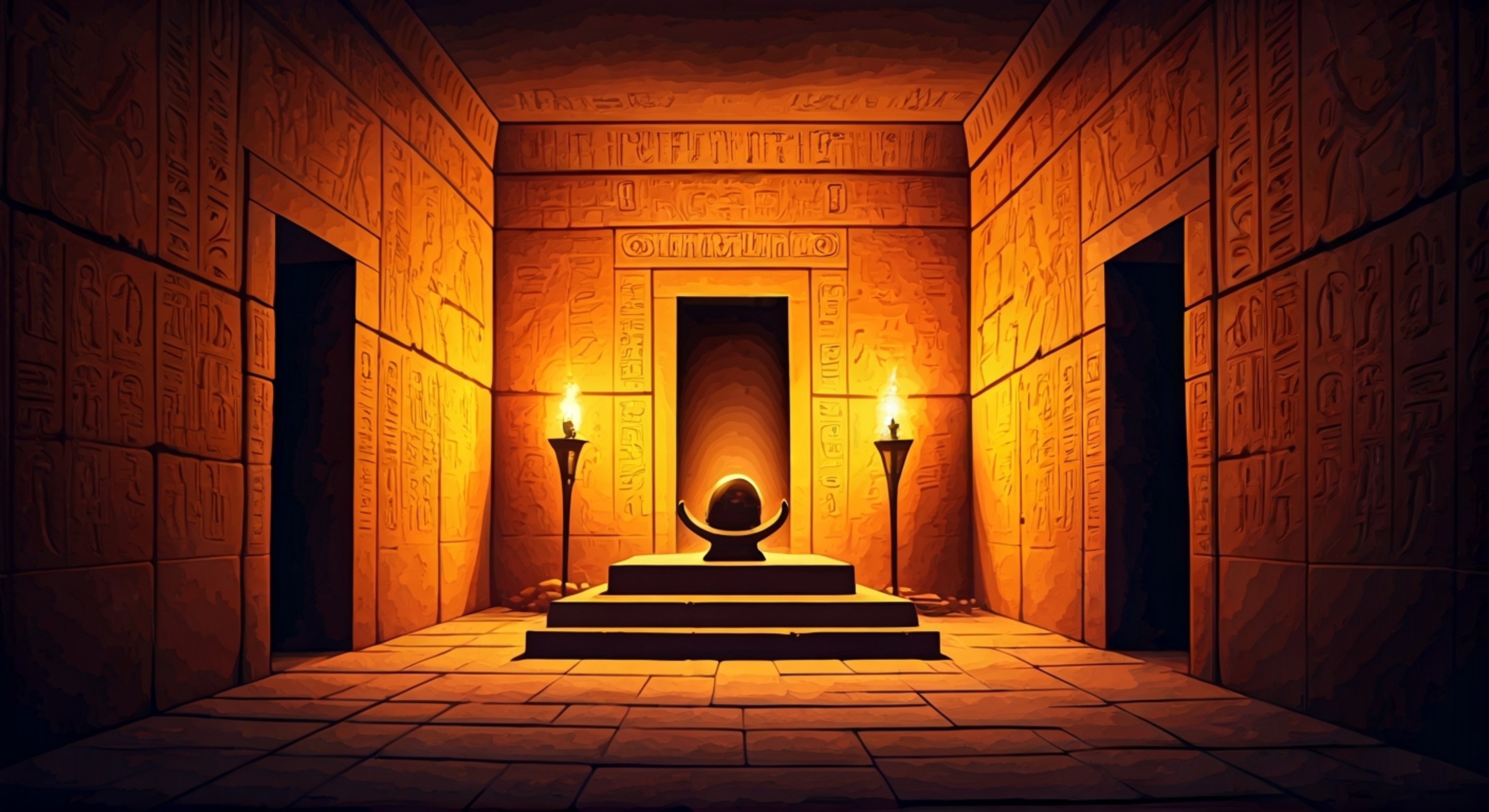 You find yourself in an ancient temple chamber facing off against the infamous Maxwell Thornton over a priceless artifact. The air is thick with tension as you both stake your claims, knowing only one can walk away with the prize. Surrounded by crumbling stone walls covered in mysterious hieroglyphs, you must match wits with this brilliant but ruthless rival.