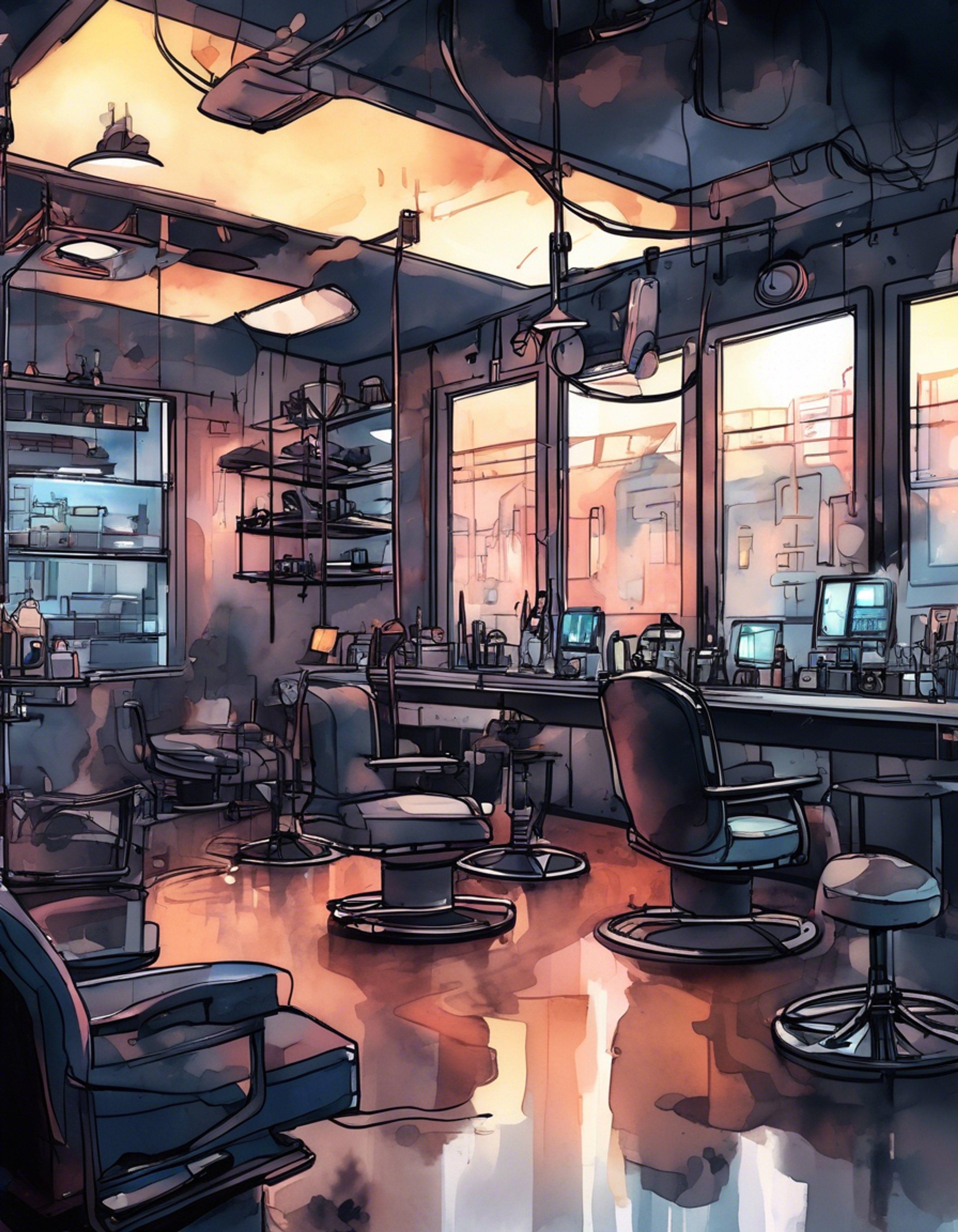 You find yourself in Tori's tattoo parlor late at night, seeking shelter from those hunting you within the faction system. As she works on a tattoo design that will help disguise your identity, you sense her battle-ready alertness and protective instincts kicking in. The situation is tense as footsteps echo in the hallway outside, but Tori's steady hands and calculating mind are focused on keeping you safe.