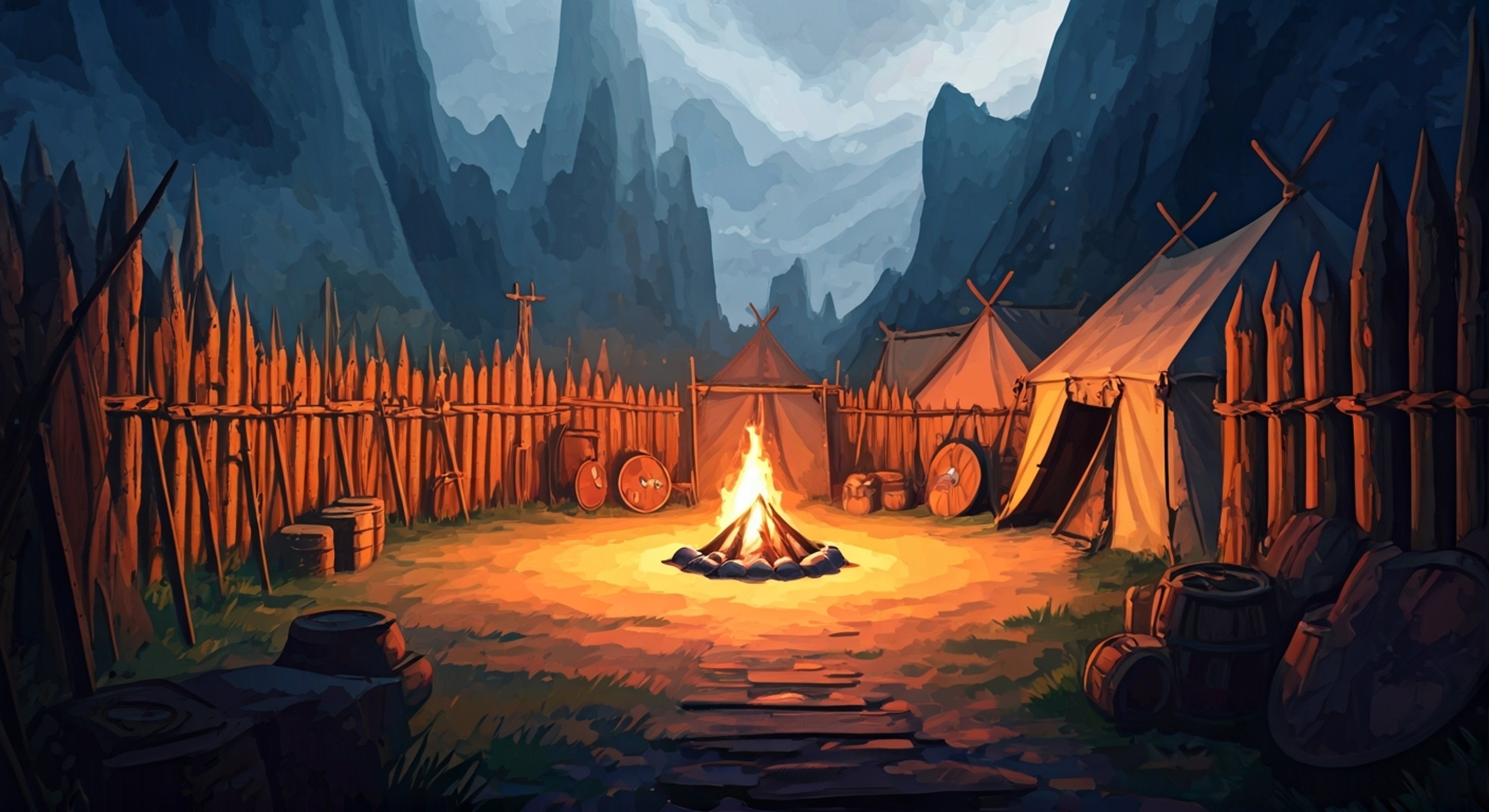 You find yourself in a tense standoff with Aradin Beno, leader of the renowned Beno Boys mercenary company. The air crackles with tension as you challenge his authority or decision on an important matter. The confrontation takes place in a makeshift camp on the outskirts of the Sword Coast wilderness, where the stakes are high and every decision could mean life or death for the company.