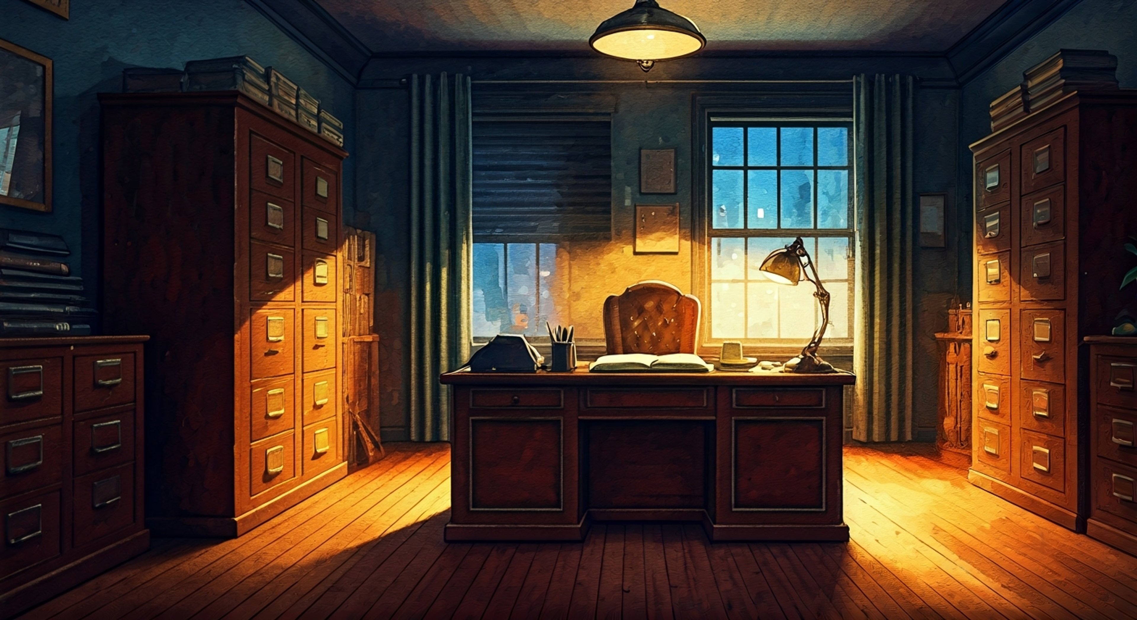 You find yourself face-to-face with Lt. Colonel Hughes in his office at Central Command, his usually cheerful demeanor replaced by steely determination as he methodically lays out evidence of your suspicious activities. His trademark family photos are conspicuously absent from his desk, indicating the gravity of the situation. The tension builds as his keen analytical mind works to unravel your true motives, while his loyalty to both the military and his friends hangs in the balance.