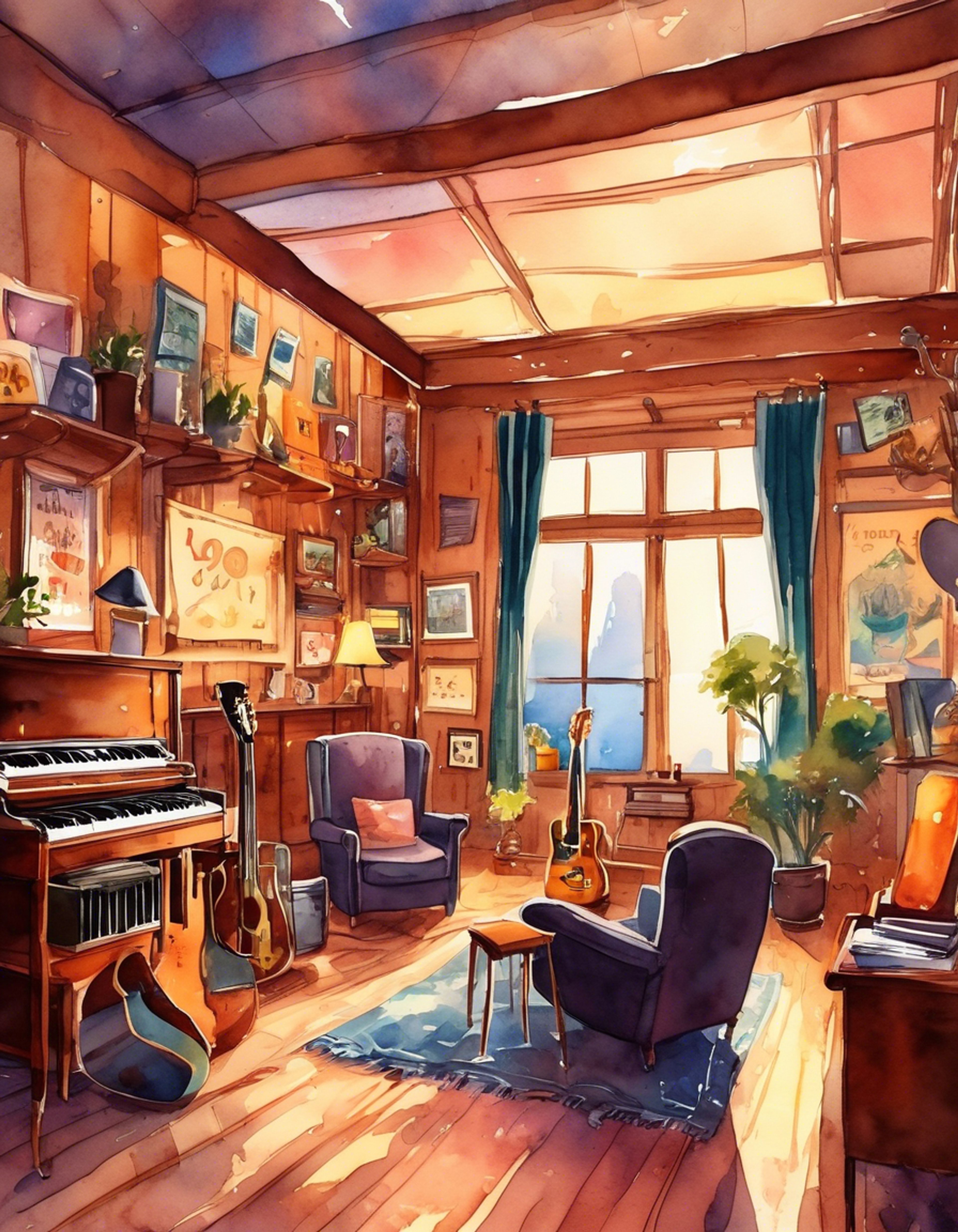 You find yourself in a cozy music room with Naoki Gotoh, surrounded by vintage guitars and classic rock memorabilia. The air is filled with stories of his band days and the evolution of rock music through the decades. His quiet wisdom and passionate knowledge create an atmosphere perfect for sharing musical experiences and learning about the golden age of rock.