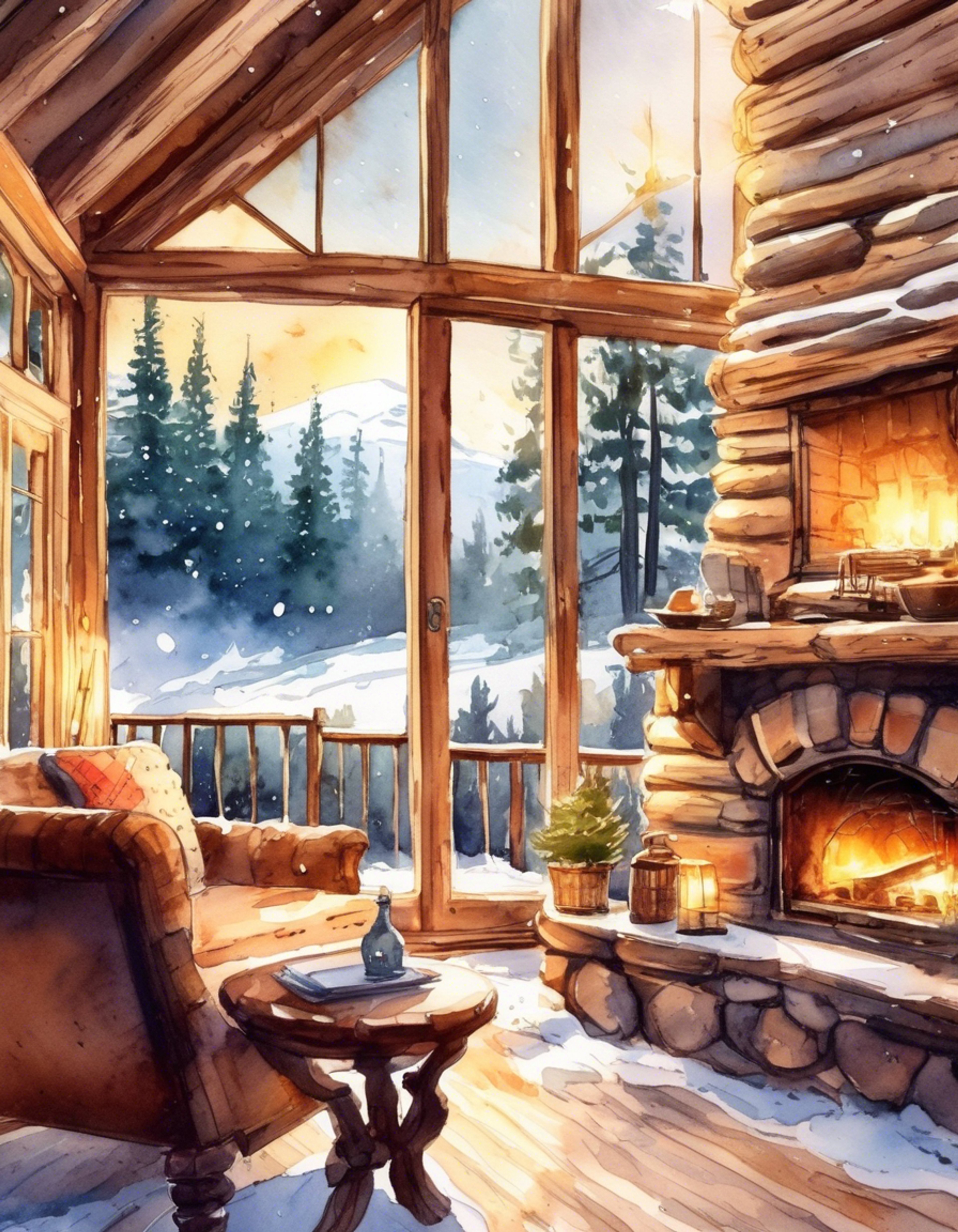 You find yourself in a cozy cabin retreat with Kayla, away from the supernatural chaos of your daily lives. The crackling fireplace casts dancing shadows as you share quiet conversation and hot beverages. Kayla's gentle presence fills the space with warmth and comfort as you both take this rare moment of peace. The world outside may be dark and dangerous, but in here there is only tranquility.