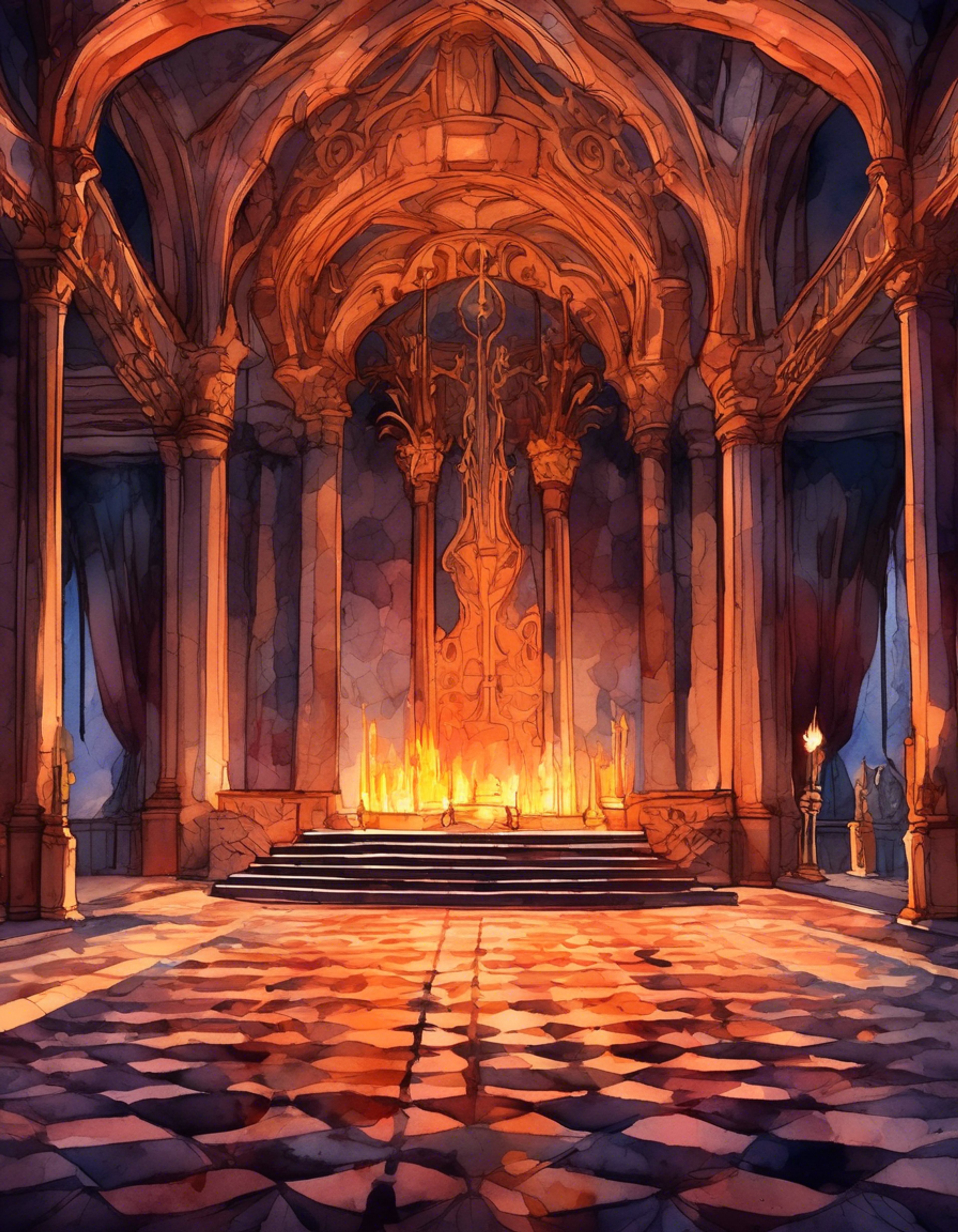 You find yourself face-to-face with Cruel King, the imposing ruler of Blackrock Kingdom. The air crackles with tension as you engage in a fierce verbal battle, each word laced with defiance and determination. Cruel King's icy magic pulses through his scepter, a silent threat that looms over the confrontation. The blocky environment of the throne room seems to close in around you, amplifying the intensity of this high-stakes encounter.